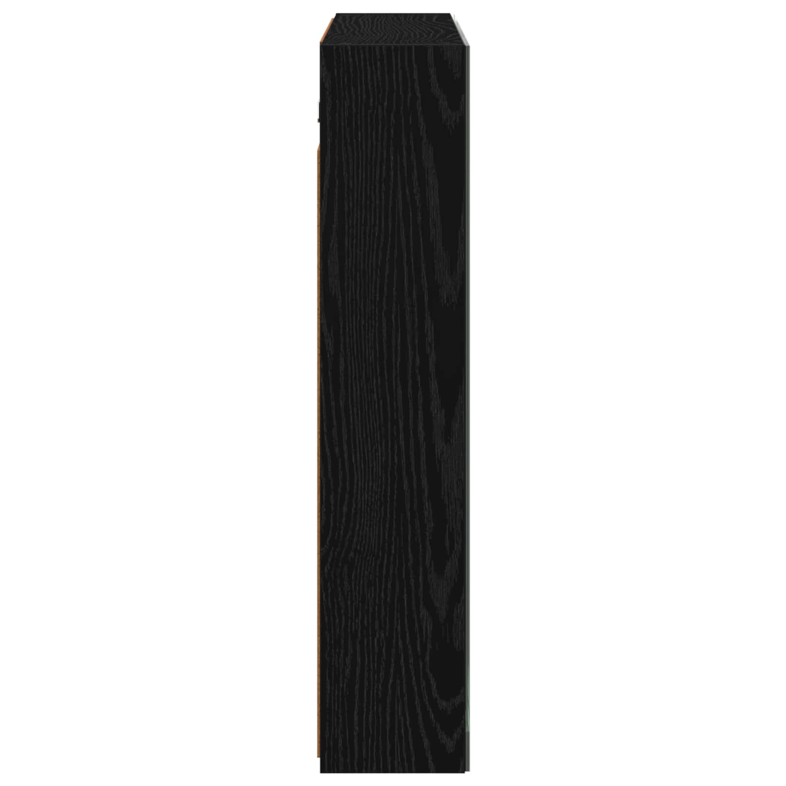 Badezimmerspiegelschrank Schwarz Eichen-Optik 80 x 14,5 x 70 cm