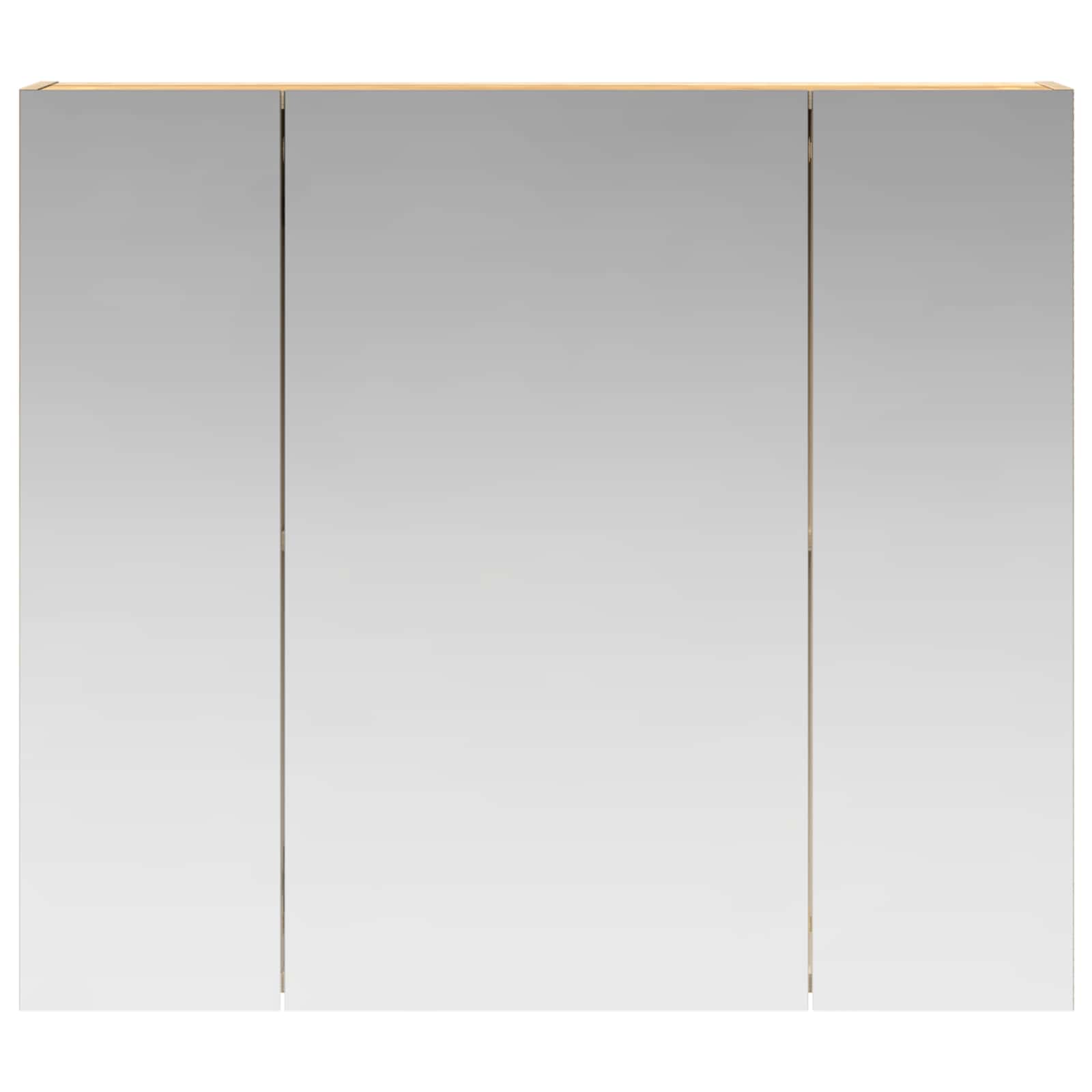 Badezimmerspiegelschrank mit Tür Sonoma-Eiche 80 x 14,5 x 70 cm