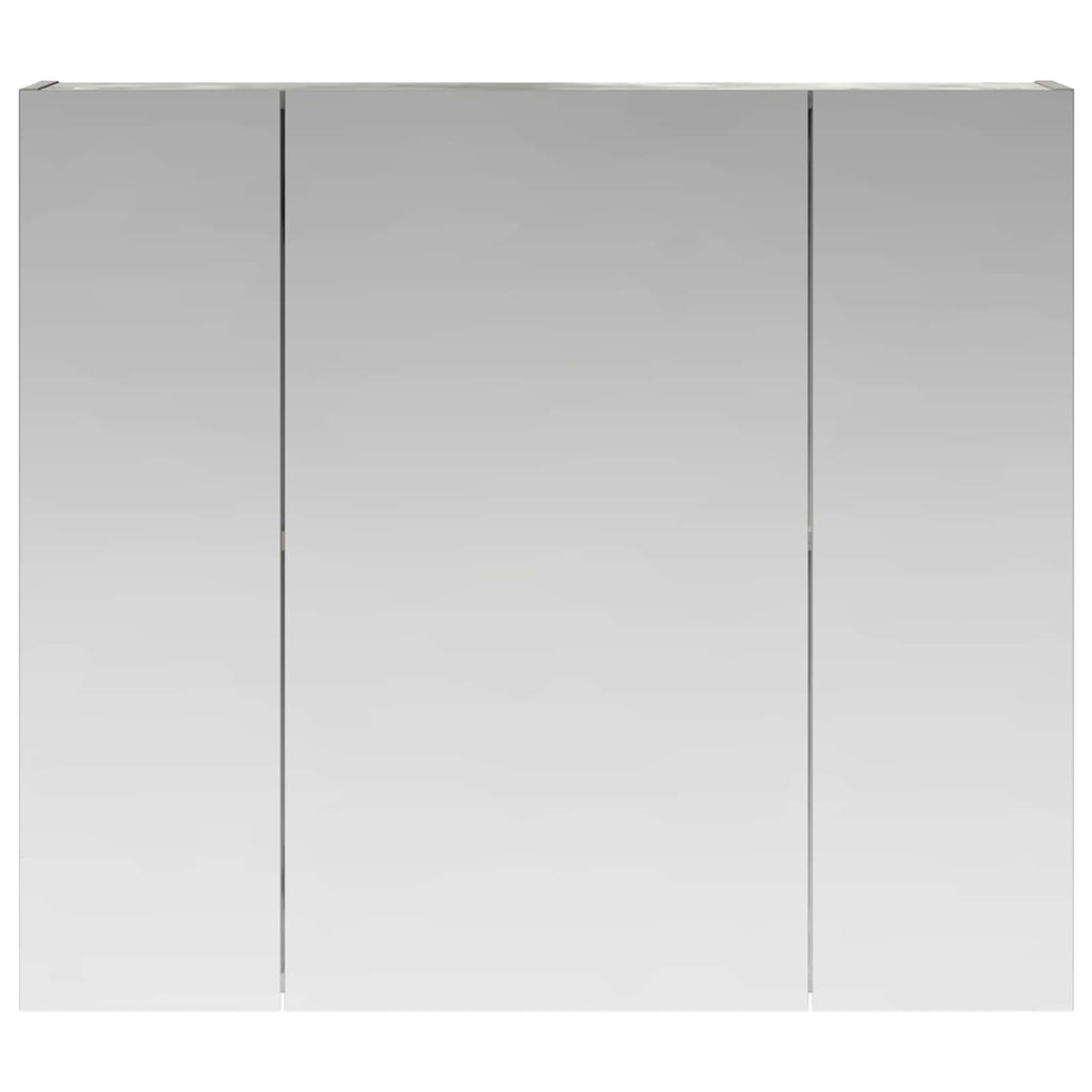 Badezimmerspiegelschrank mit Regal Beton Grau 80 x 14,5 x 70 cm
