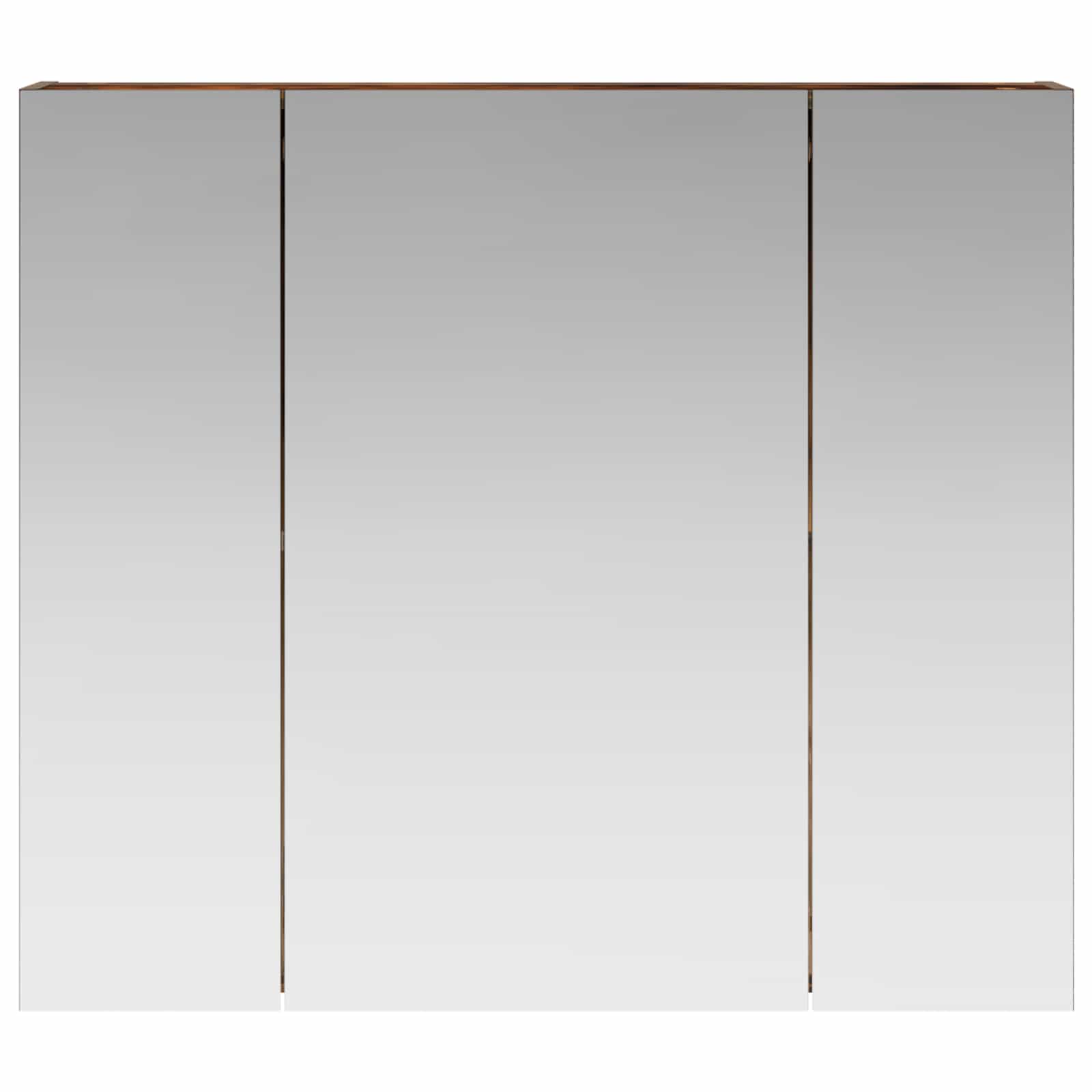 Badezimmerspiegelschrank Geräucherte Eiche 80 x 14,5 x 70 cm