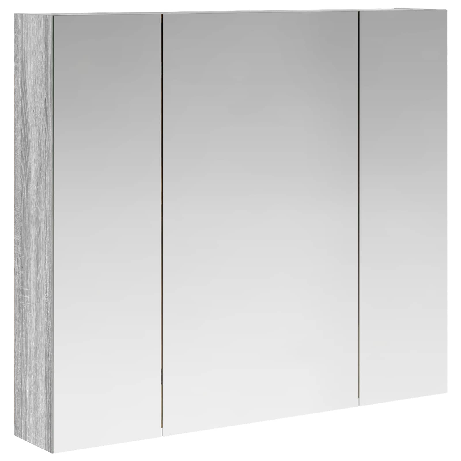 Badezimmerspiegelschrank Graues Sonoma 80 x 14,5 x 70 cm