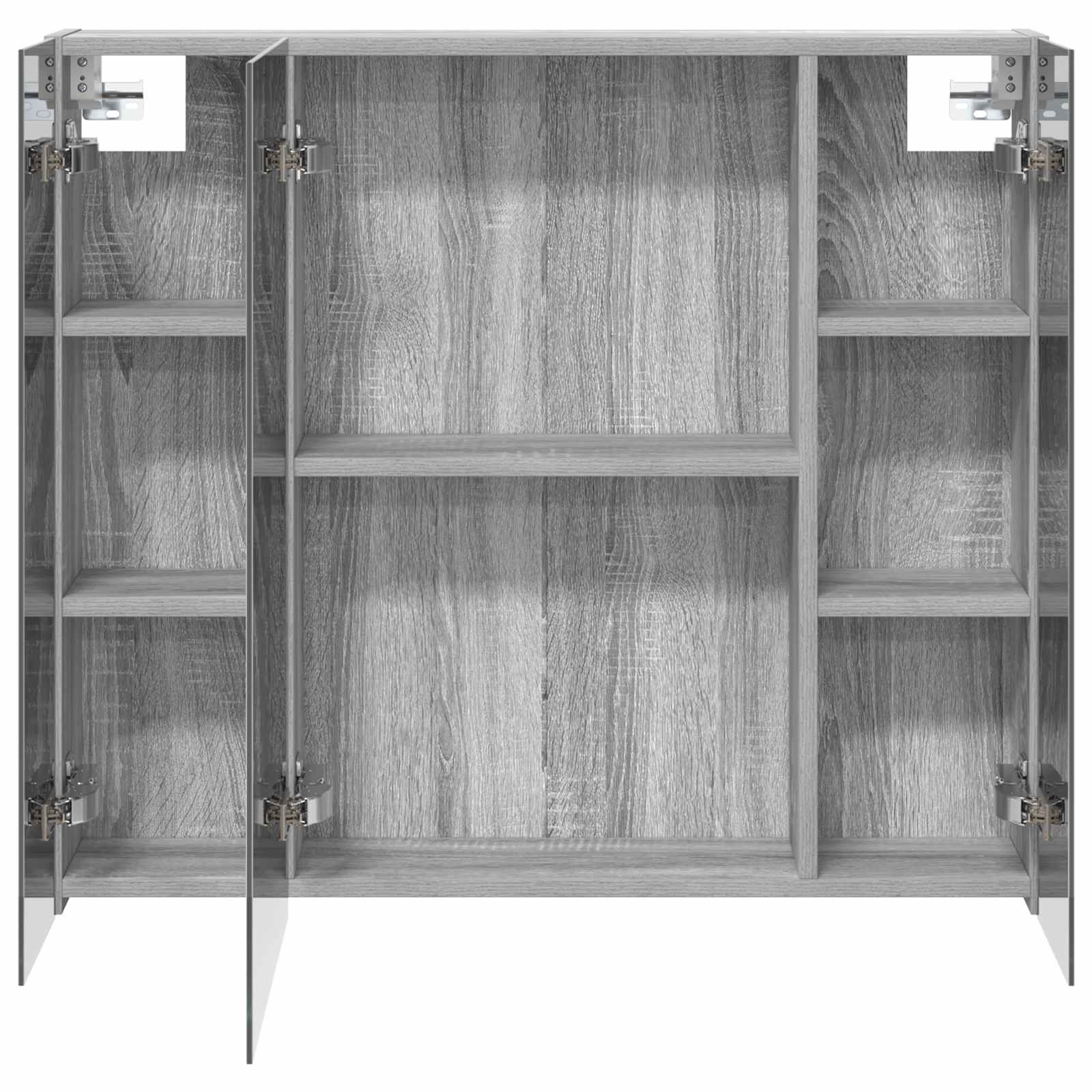 Badezimmerspiegelschrank Graues Sonoma 80 x 14,5 x 70 cm