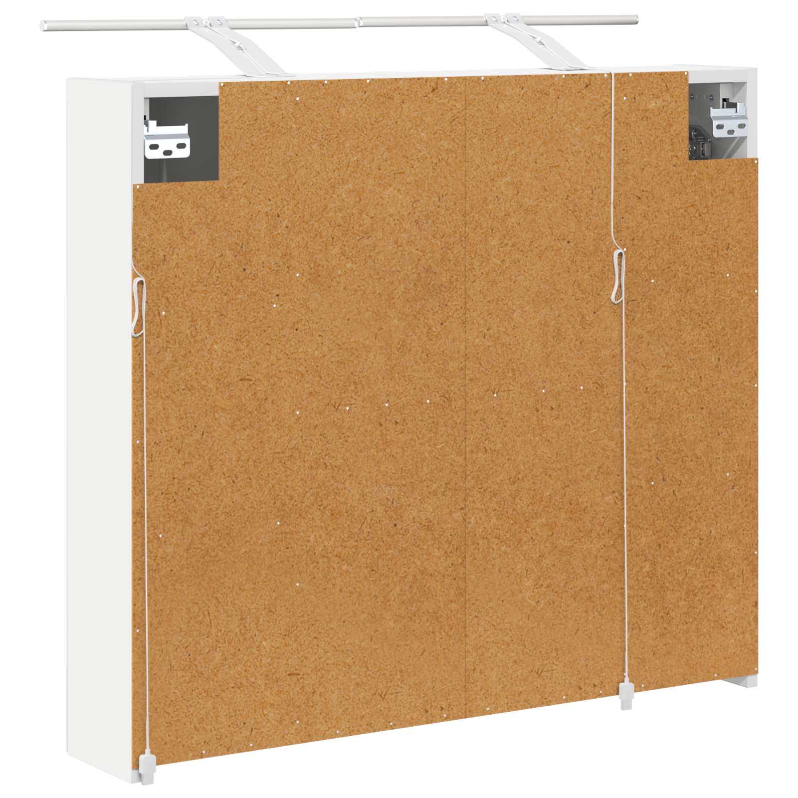 Badezimmerspiegelschrank Weiß 80 x 14,5 x 70 cm Holzwerkstoff