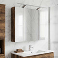 Badezimmerspiegelschrank Geräucherte Eiche 80 x 14,5 x 70 cm