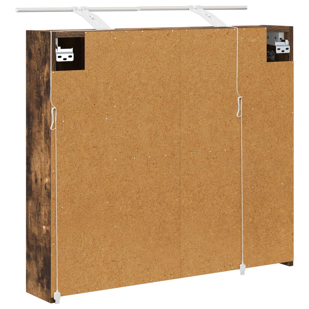 Badezimmerspiegelschrank Geräucherte Eiche 80 x 14,5 x 70 cm