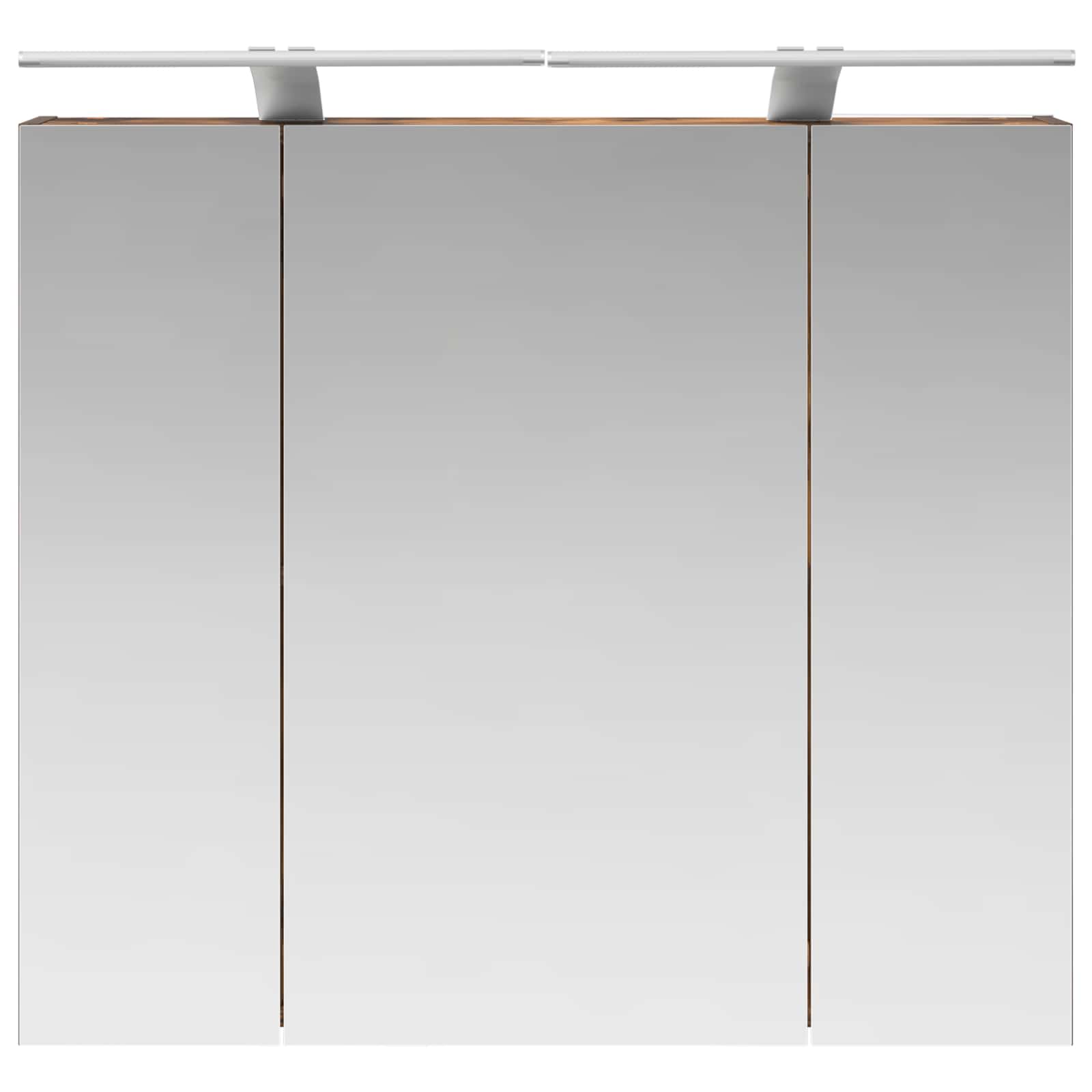 Badezimmerspiegelschrank Geräucherte Eiche 80 x 14,5 x 70 cm