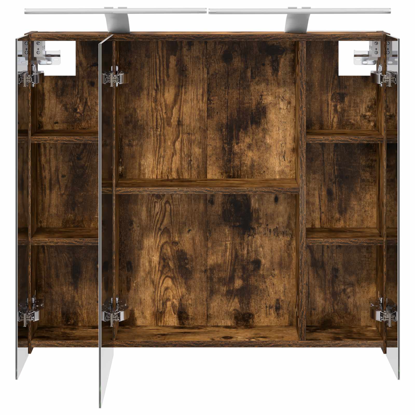 Badezimmerspiegelschrank Geräucherte Eiche 80 x 14,5 x 70 cm