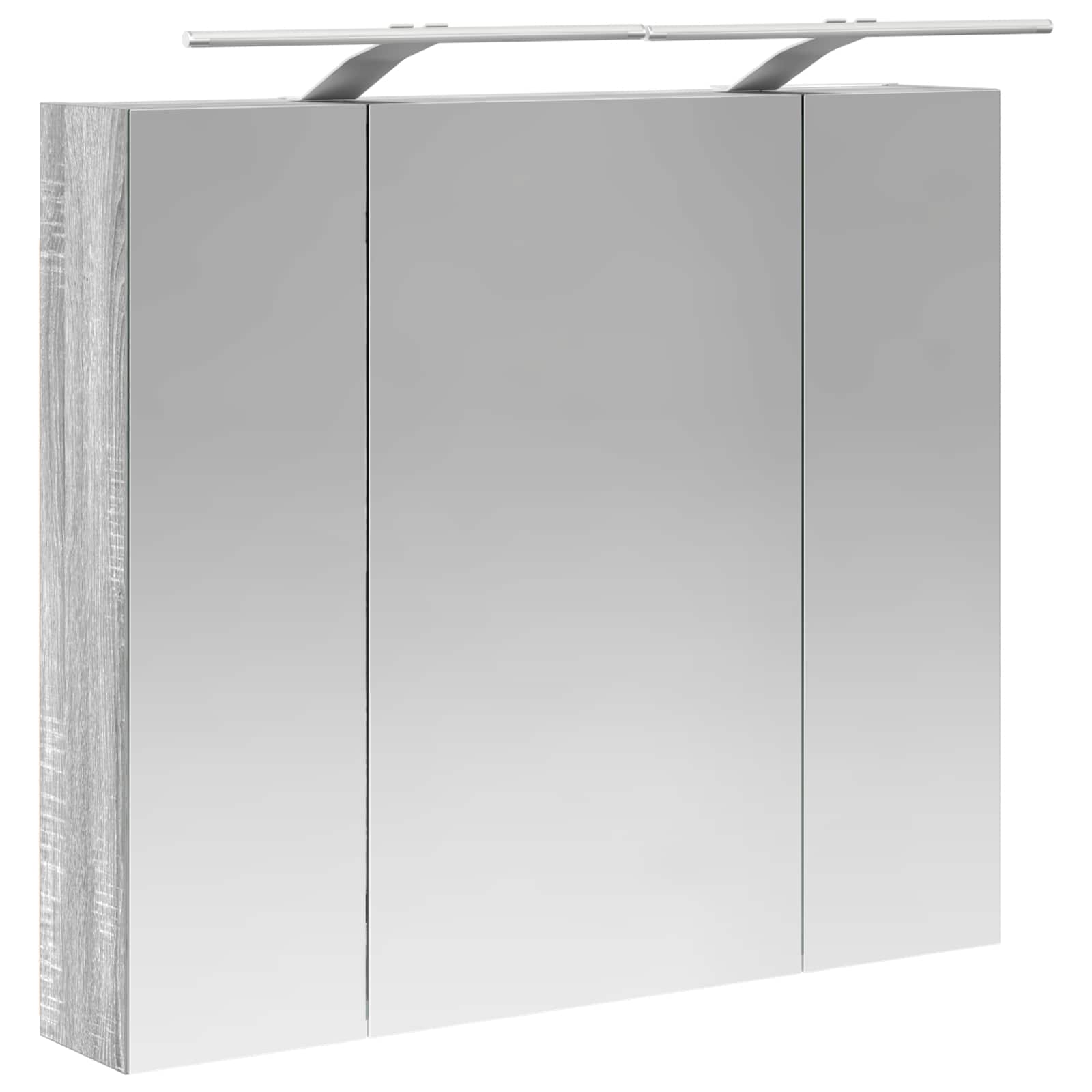 Badezimmerspiegelschrank Graues Sonoma 80 x 14,5 x 70 cm