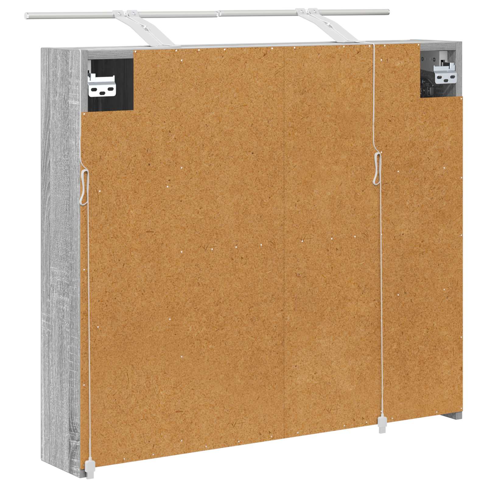 Badezimmerspiegelschrank Graues Sonoma 80 x 14,5 x 70 cm
