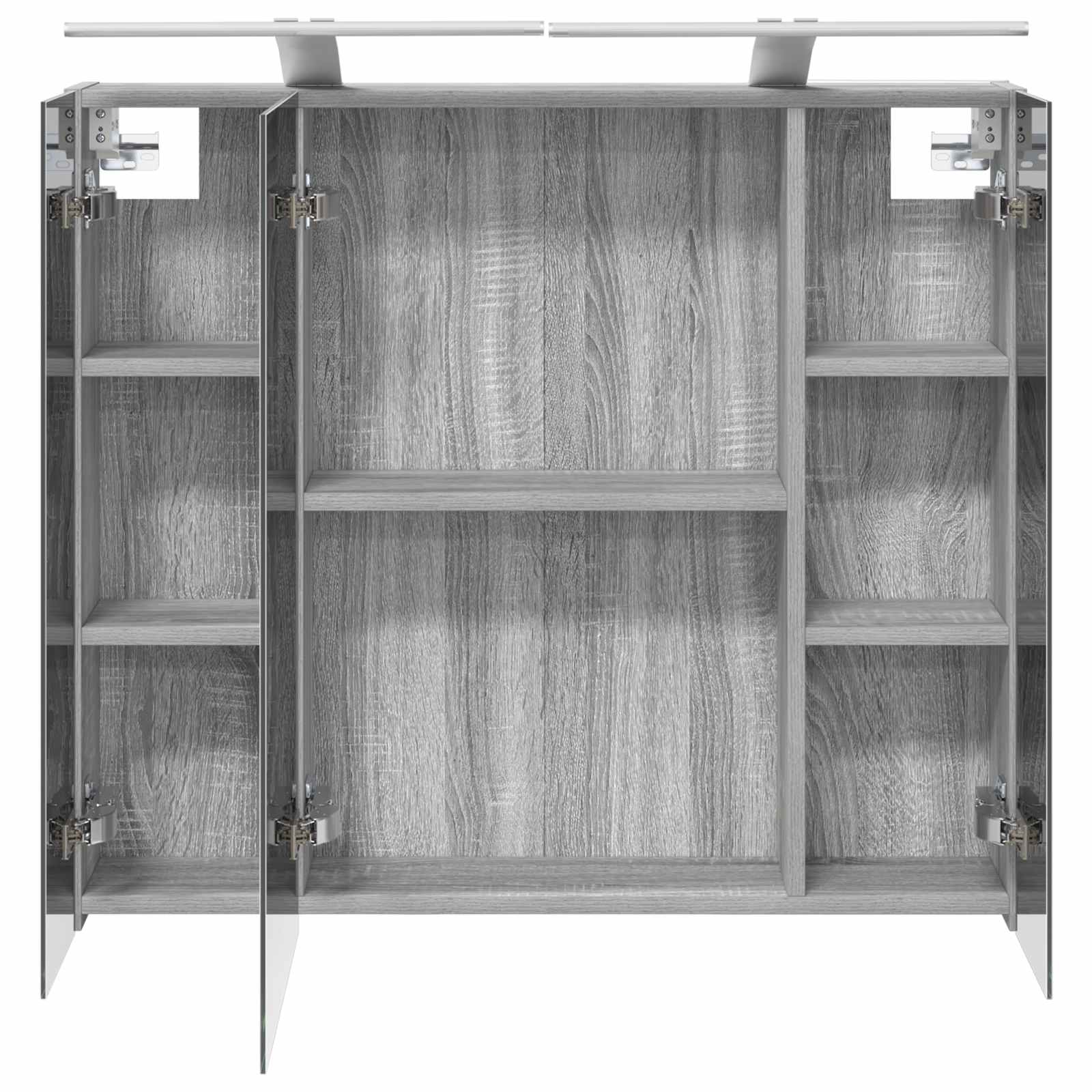 Badezimmerspiegelschrank Graues Sonoma 80 x 14,5 x 70 cm