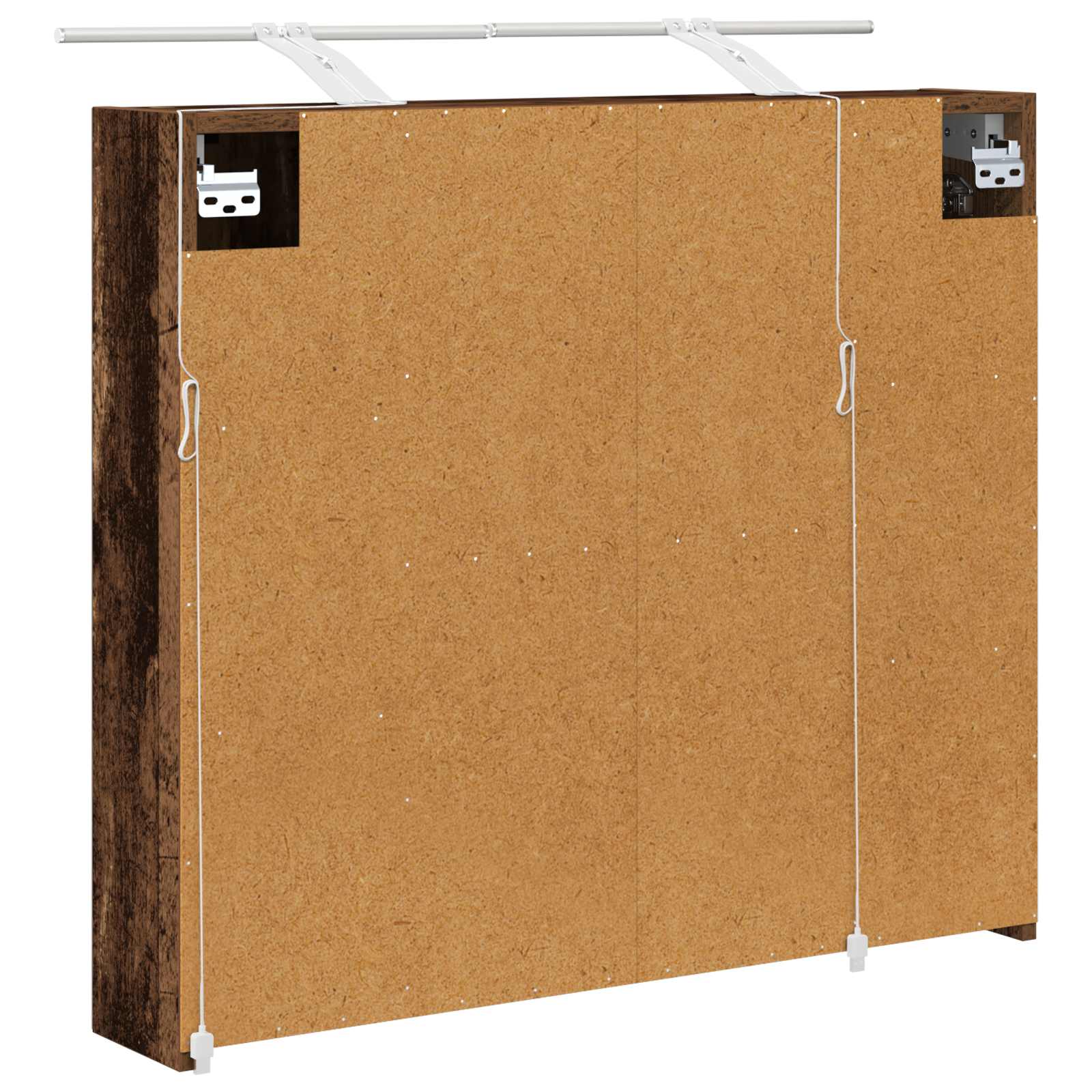 Badezimmerspiegelschrank mit Regal Altholz 80 x 14,5 x 70 cm