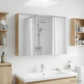 Badezimmerspiegelschrank Sonoma-Eiche 100 x 14,5 x 70 cm