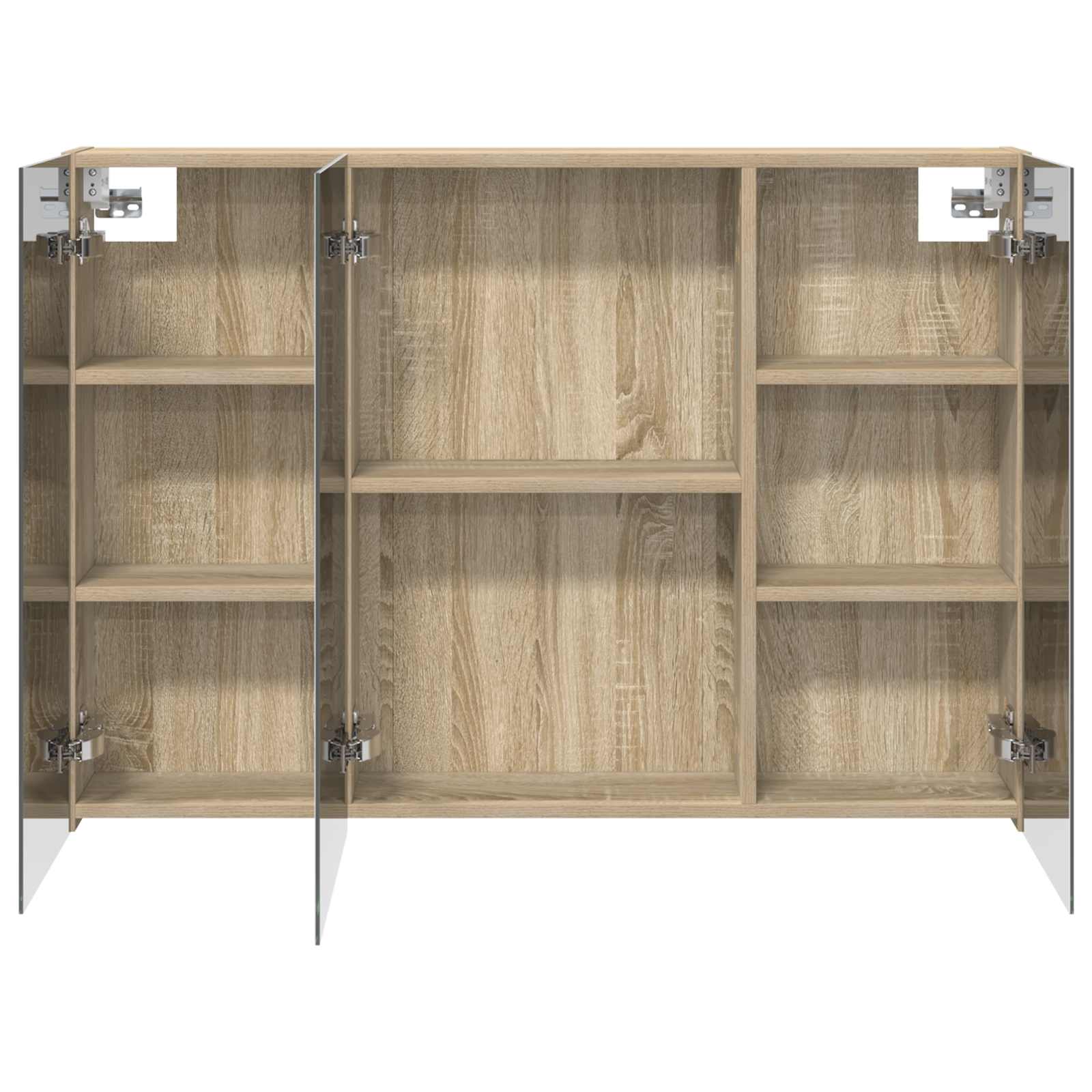 Badezimmerspiegelschrank Sonoma-Eiche 100 x 14,5 x 70 cm