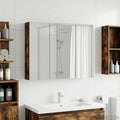 Badezimmerspiegelschrank Geräucherte Eiche 100 x 14,5 x 70 cm