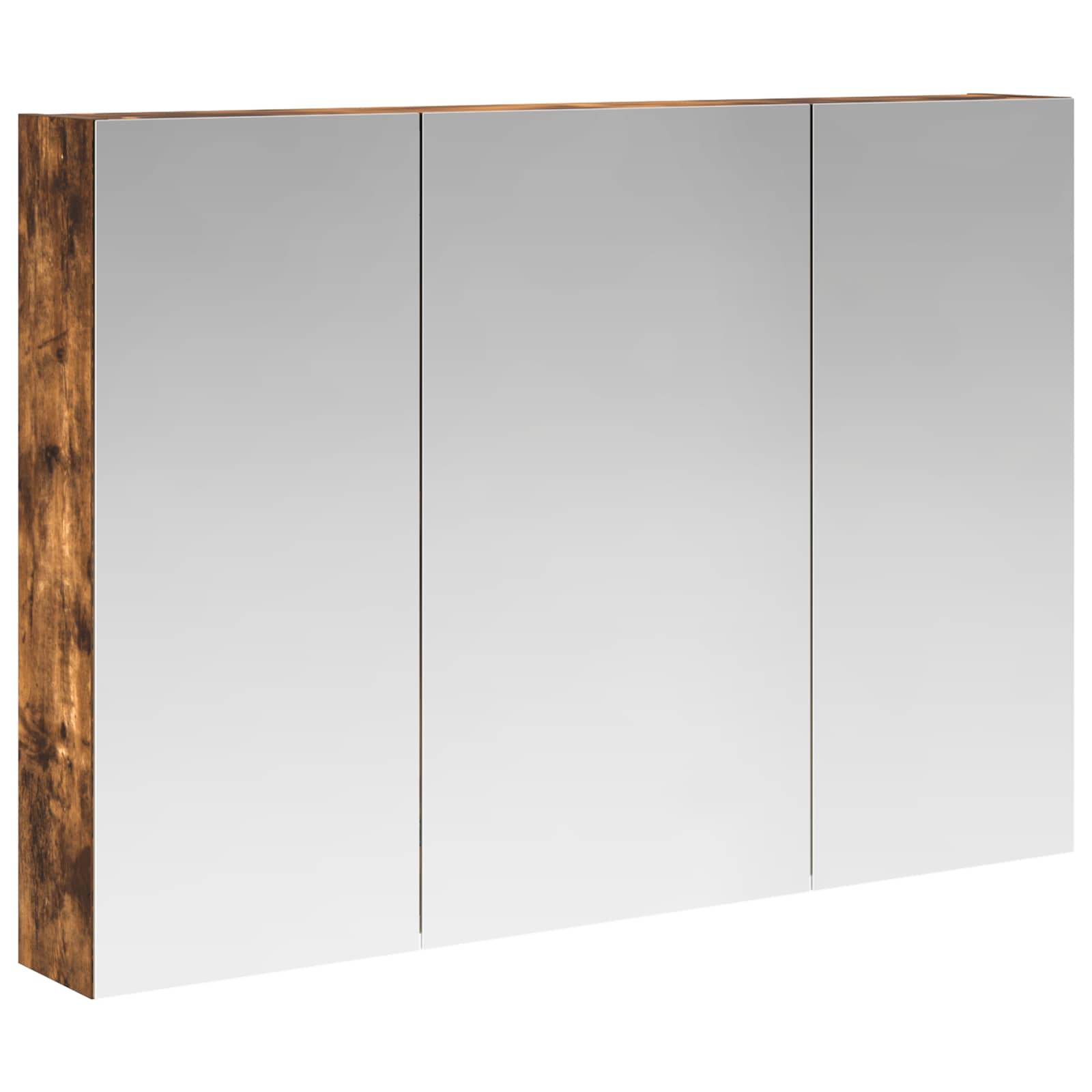Badezimmerspiegelschrank Geräucherte Eiche 100 x 14,5 x 70 cm
