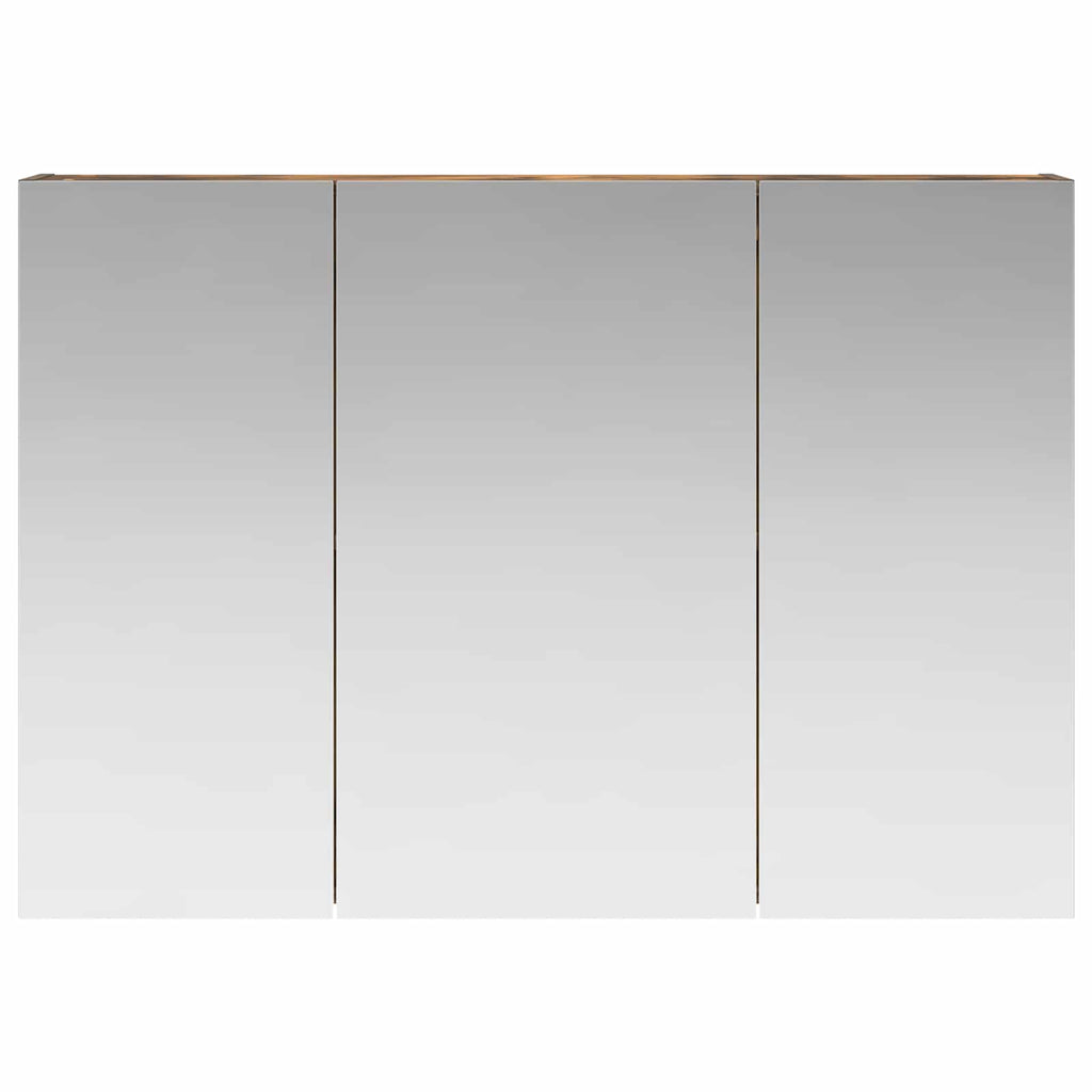 Badezimmerspiegelschrank Geräucherte Eiche 100 x 14,5 x 70 cm