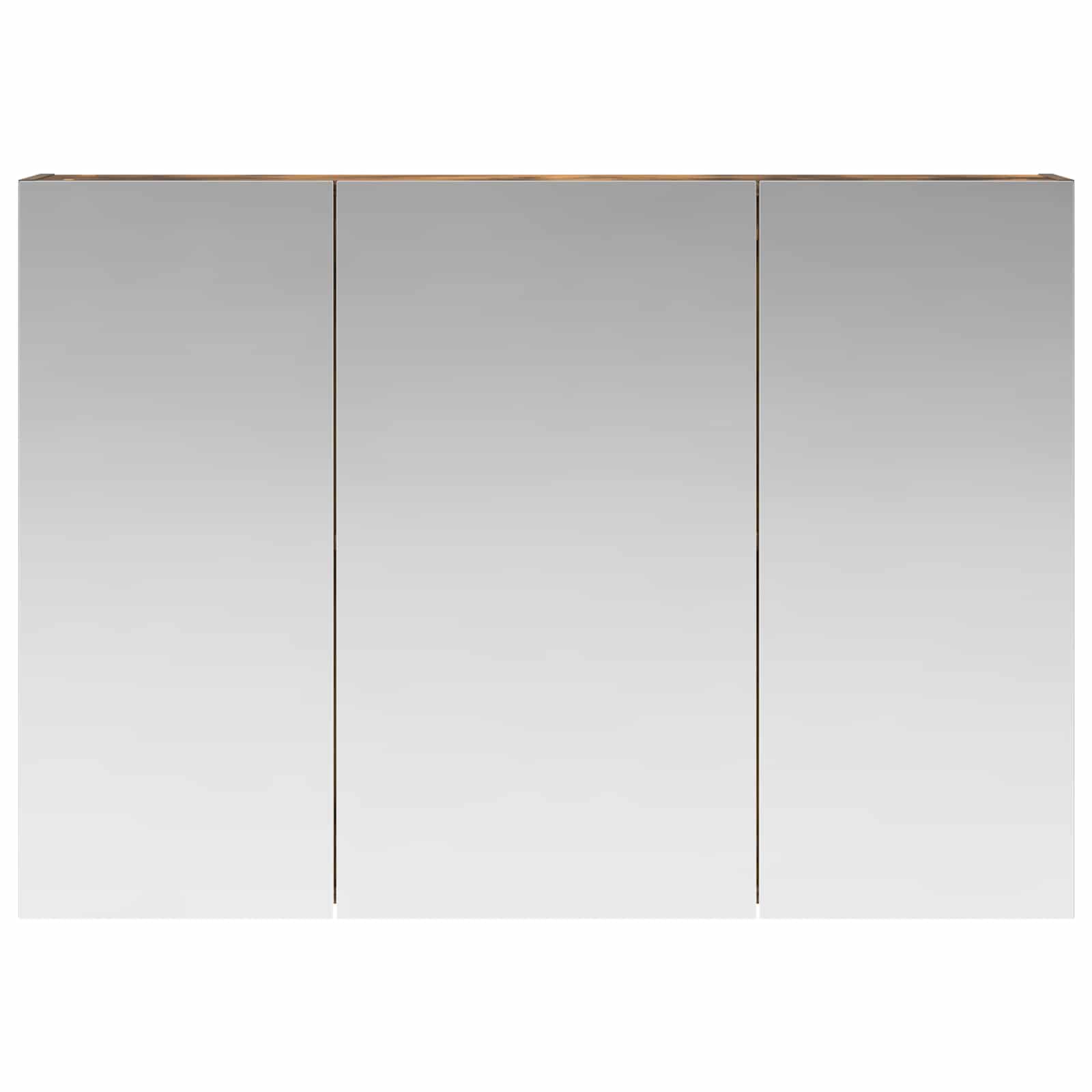Badezimmerspiegelschrank Geräucherte Eiche 100 x 14,5 x 70 cm