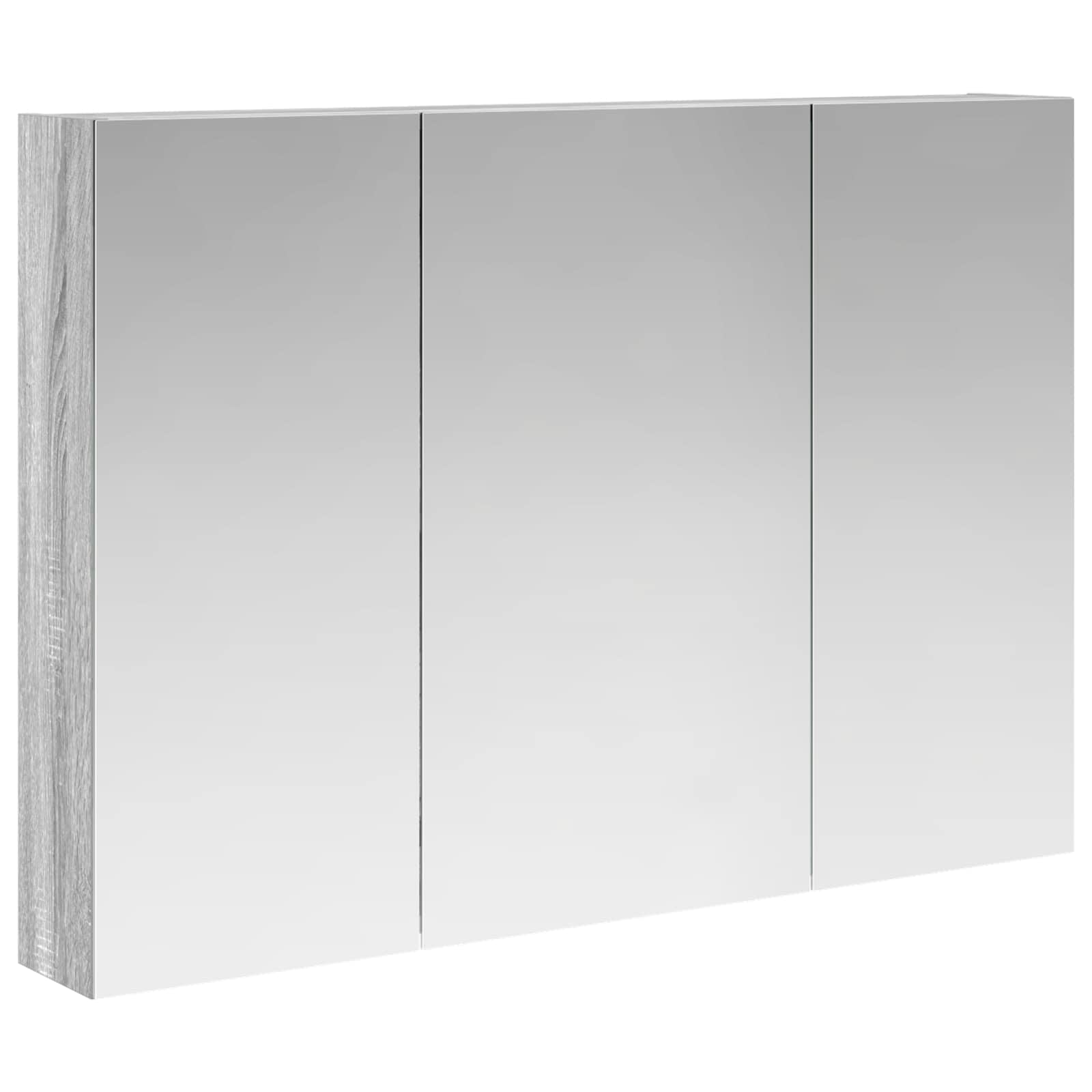 Badezimmerspiegelschrank Graues Sonoma 100 x 14,5 x 70 cm
