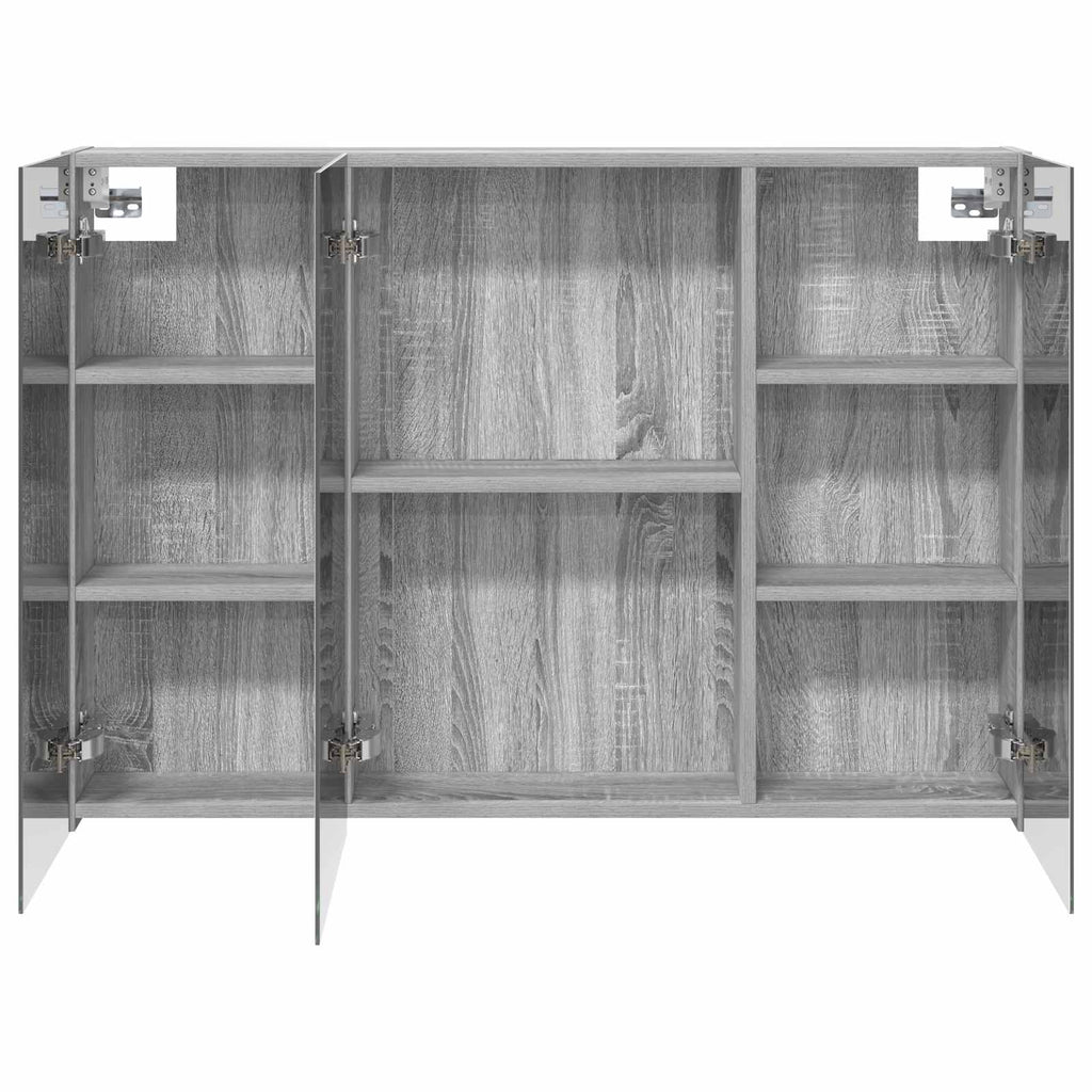 Badezimmerspiegelschrank Graues Sonoma 100 x 14,5 x 70 cm