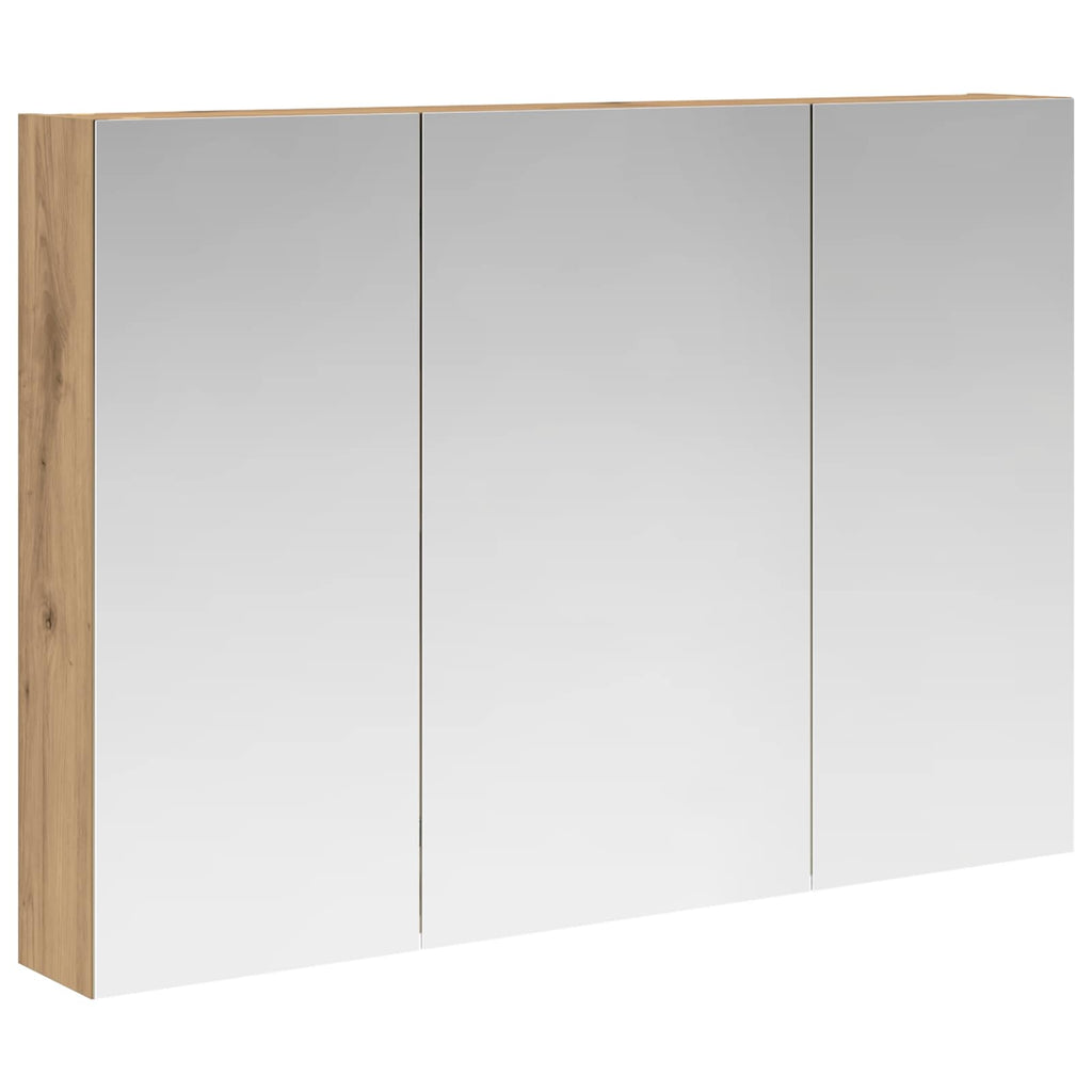 Badezimmerspiegelschrank Kunsthandwerk Eiche 100 x 14,5 x 70 cm