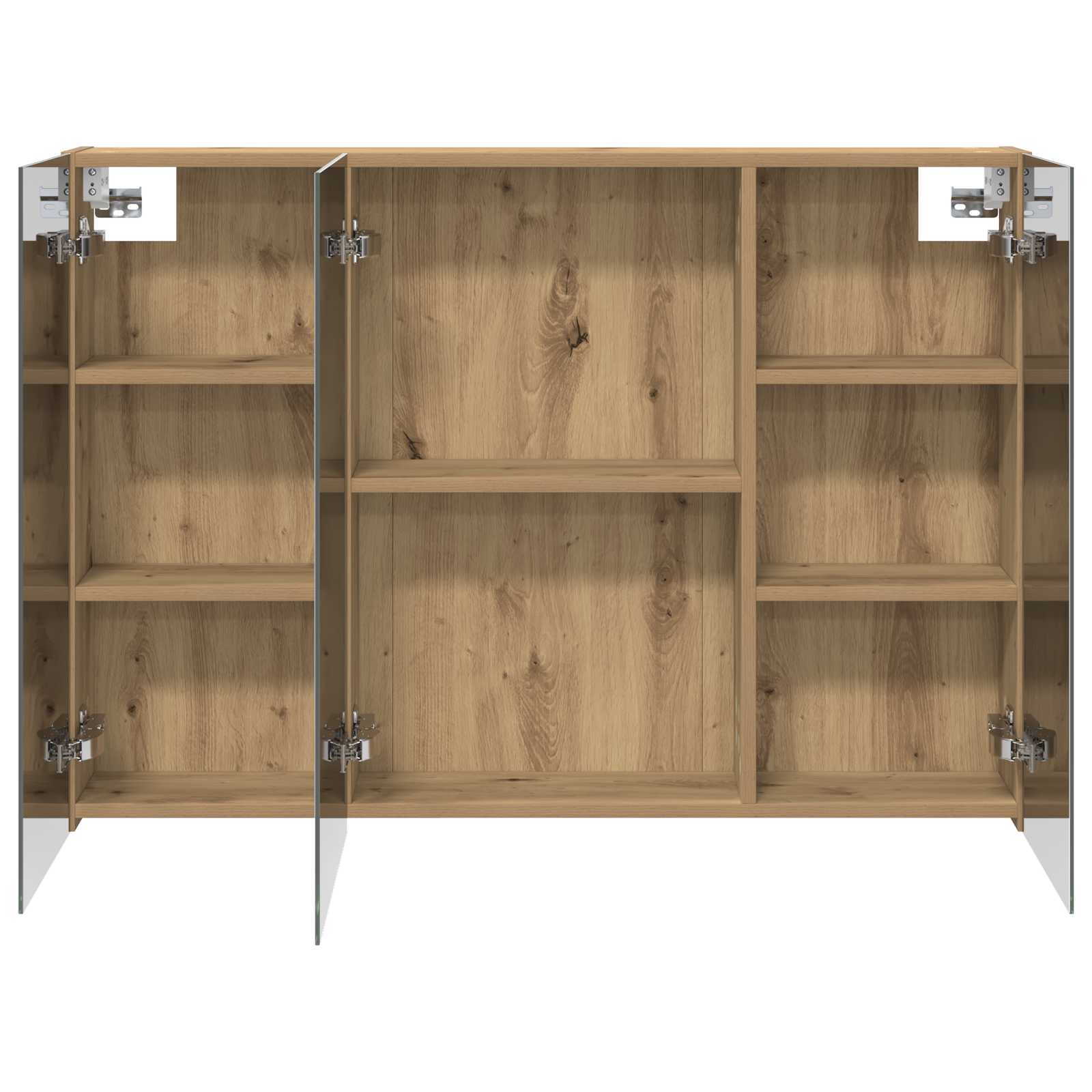 Badezimmerspiegelschrank Kunsthandwerk Eiche 100 x 14,5 x 70 cm