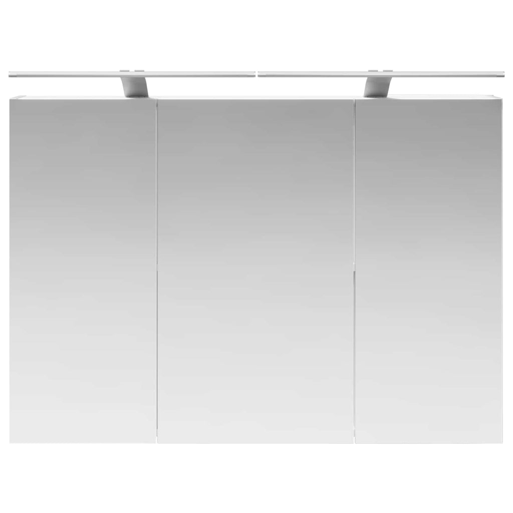 Badezimmerspiegelschrank Weiß 100 x 14,5 x 70 cm Holzwerkstoff