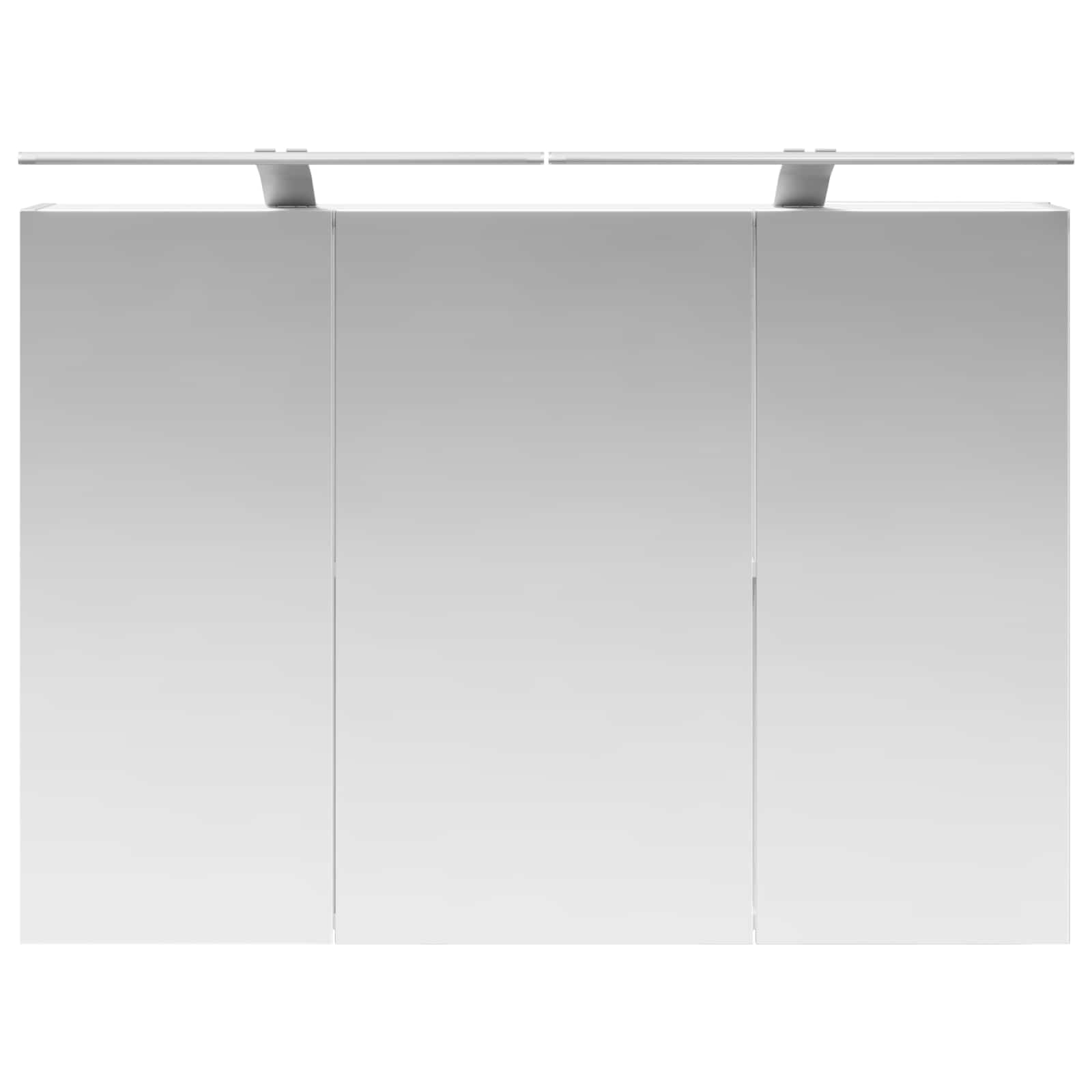 Badezimmerspiegelschrank Weiß 100 x 14,5 x 70 cm Holzwerkstoff