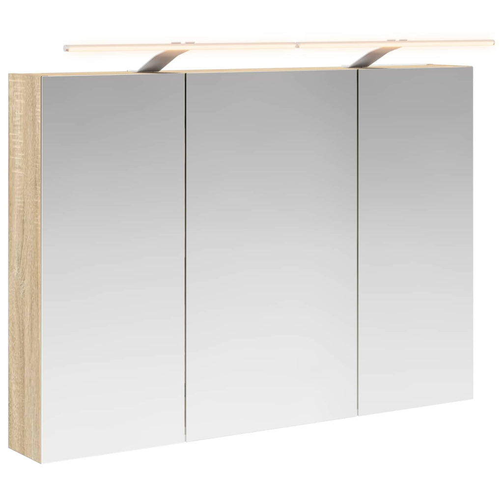 Badezimmerspiegelschrank Sonoma-Eiche 100 x 14,5 x 70 cm