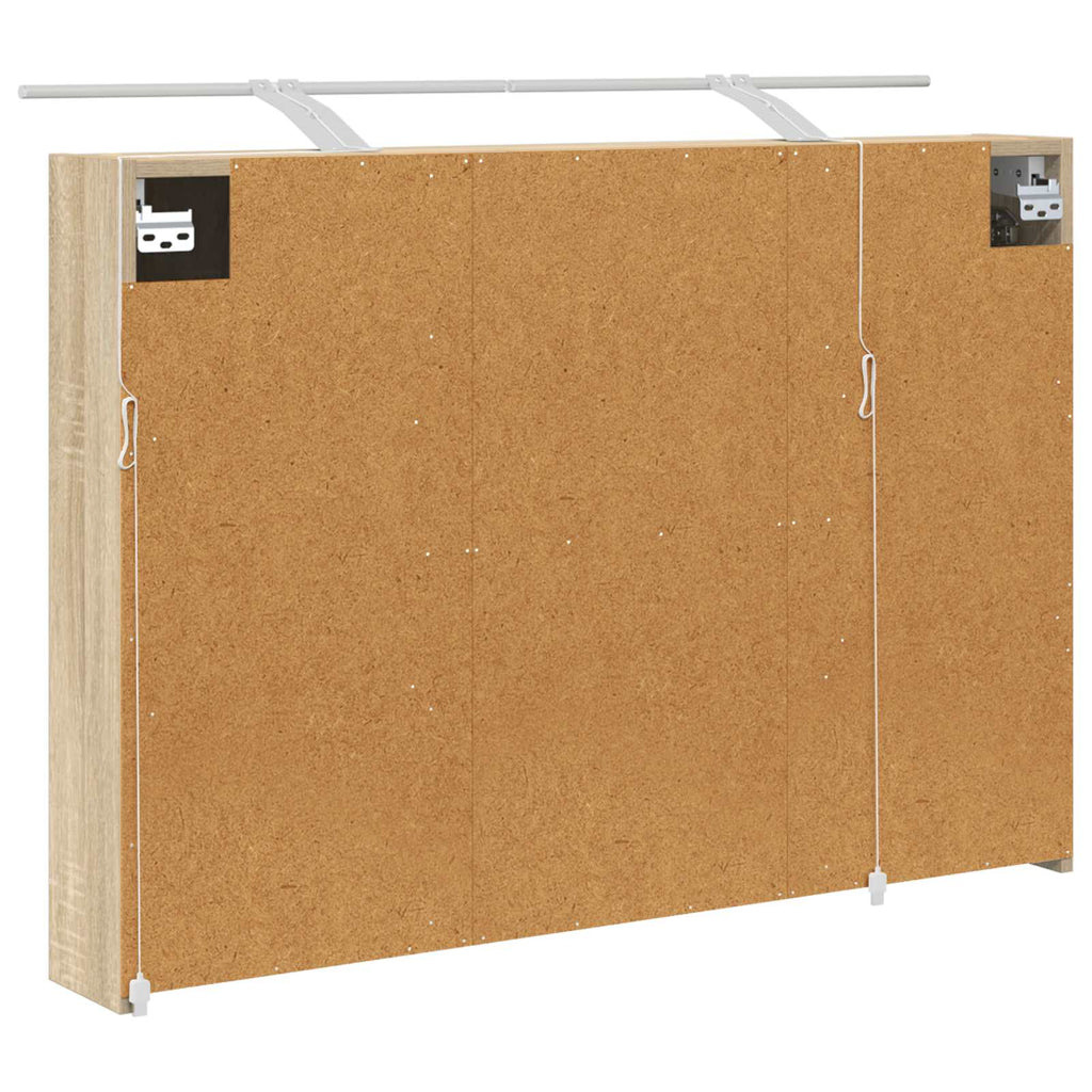 Badezimmerspiegelschrank Sonoma-Eiche 100 x 14,5 x 70 cm