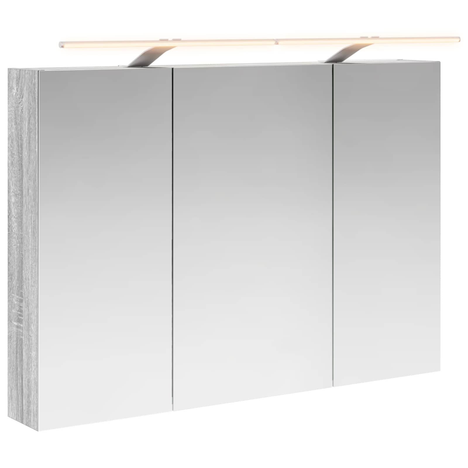 Badezimmerspiegelschrank Graues Sonoma 100 x 14,5 x 70 cm