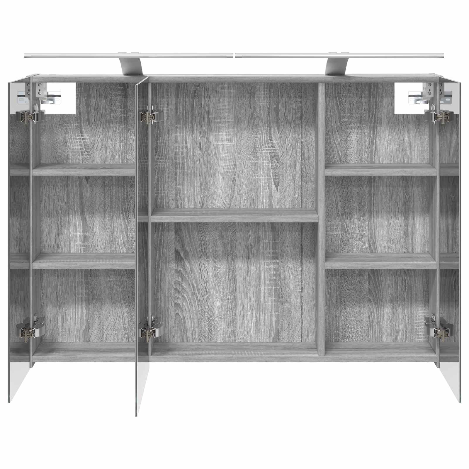 Badezimmerspiegelschrank Graues Sonoma 100 x 14,5 x 70 cm