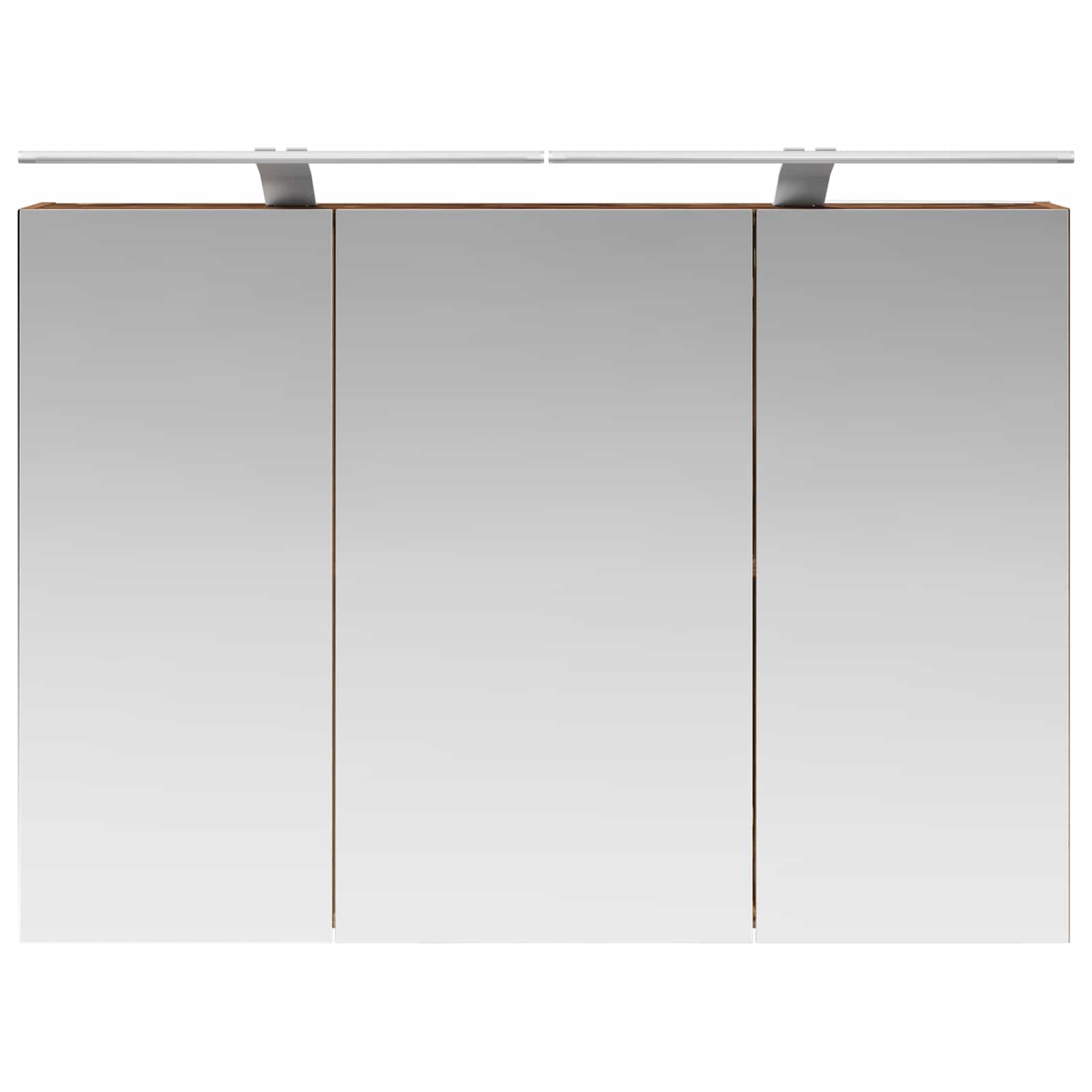 Badezimmerspiegelschrank mit Regal Altholz 100 x 14,5 x 70 cm