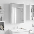 Badezimmerspiegelschrank Weiß 43 x 16 x 62.5 cm Holzwerkstoff
