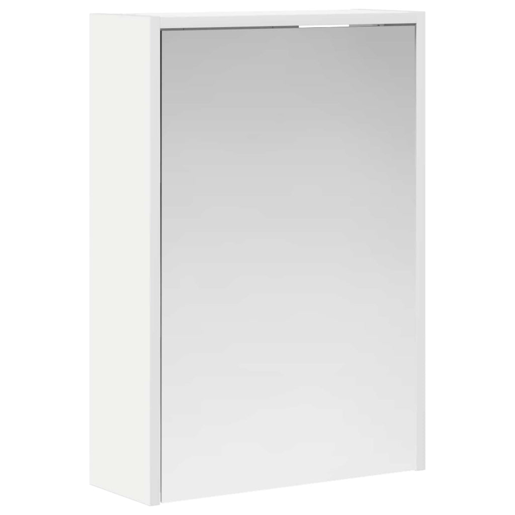 Badezimmerspiegelschrank Weiß 43 x 16 x 62.5 cm Holzwerkstoff