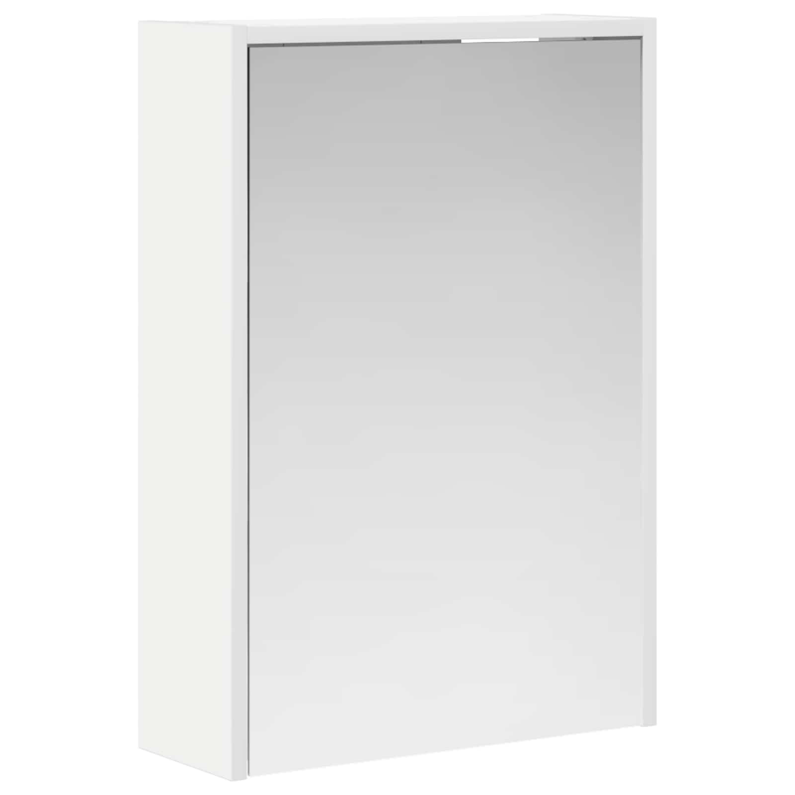 Badezimmerspiegelschrank Weiß 43 x 16 x 62.5 cm Holzwerkstoff