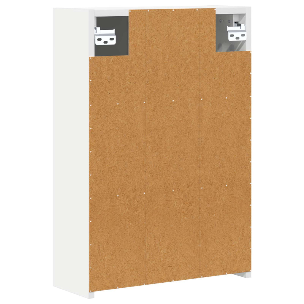 Badezimmerspiegelschrank Weiß 43 x 16 x 62.5 cm Holzwerkstoff