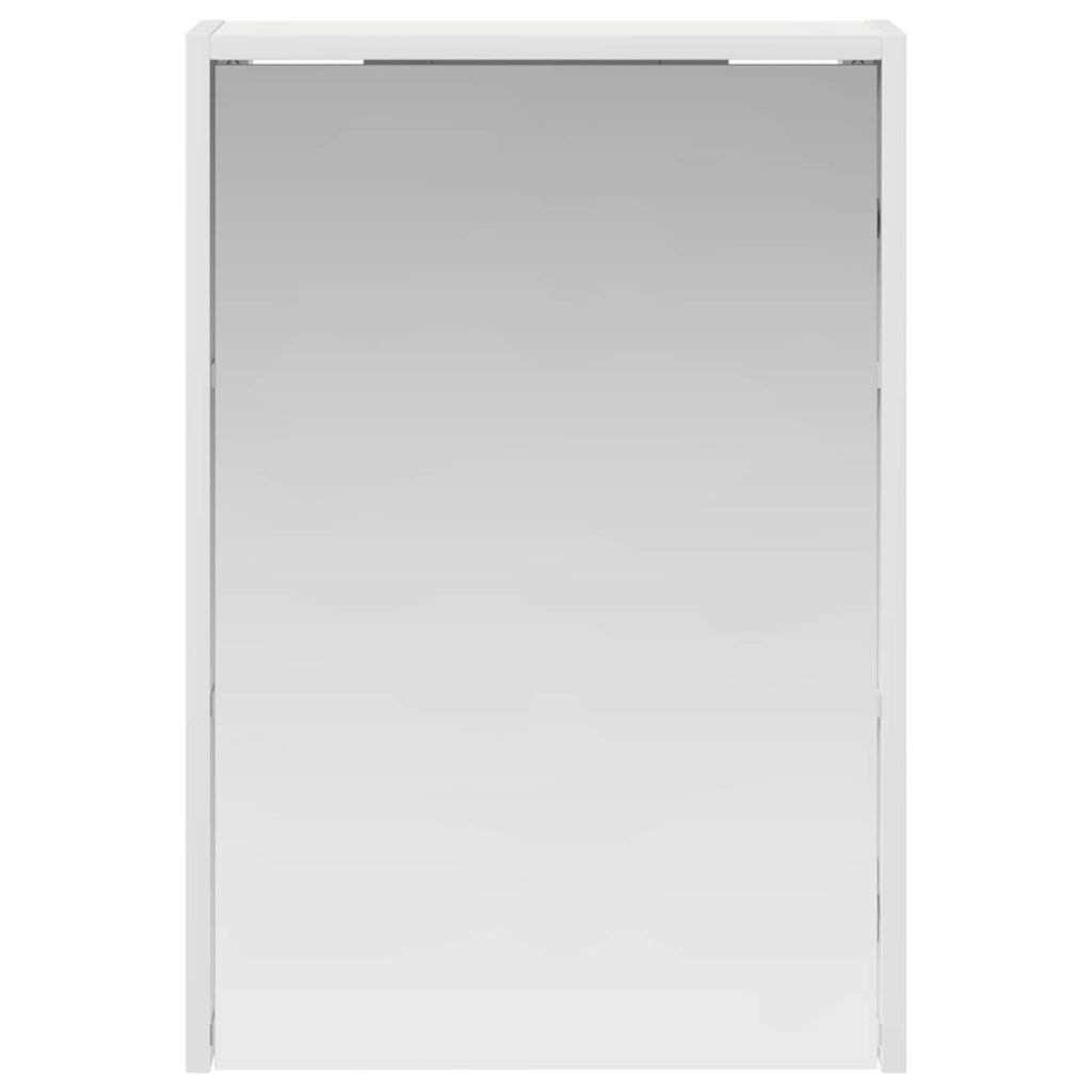 Badezimmerspiegelschrank Weiß 43 x 16 x 62.5 cm Holzwerkstoff