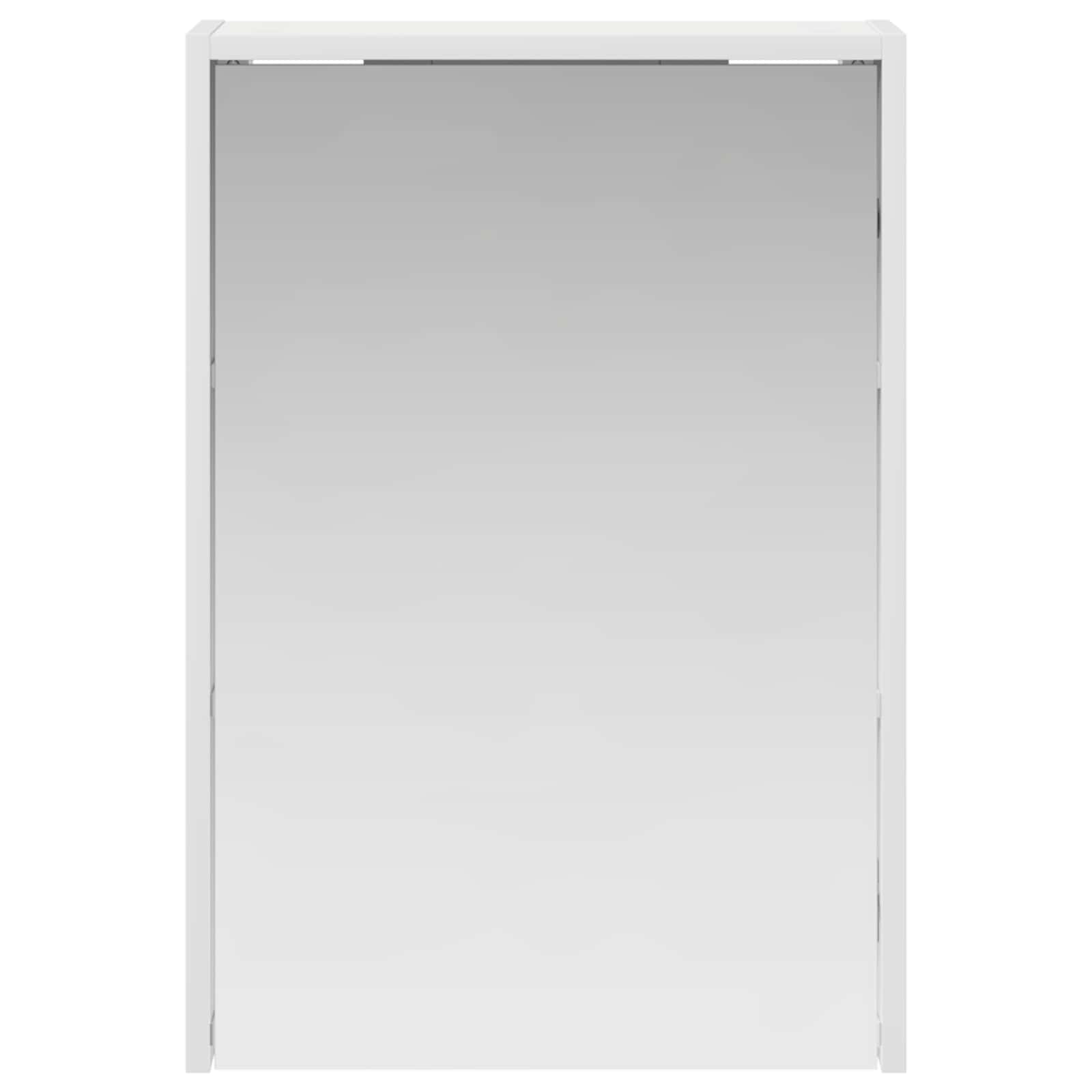 Badezimmerspiegelschrank Weiß 43 x 16 x 62.5 cm Holzwerkstoff
