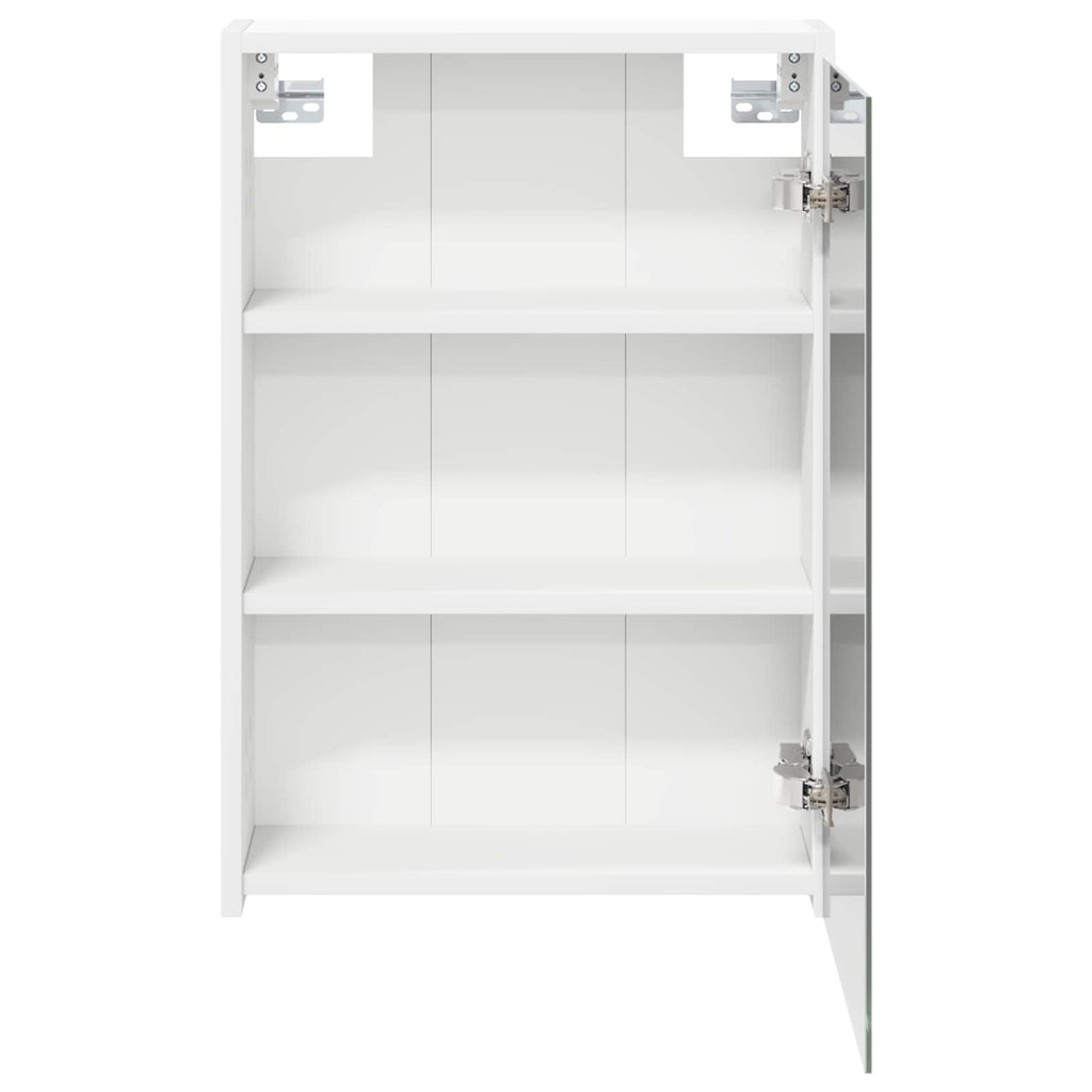 Badezimmerspiegelschrank Weiß 43 x 16 x 62.5 cm Holzwerkstoff