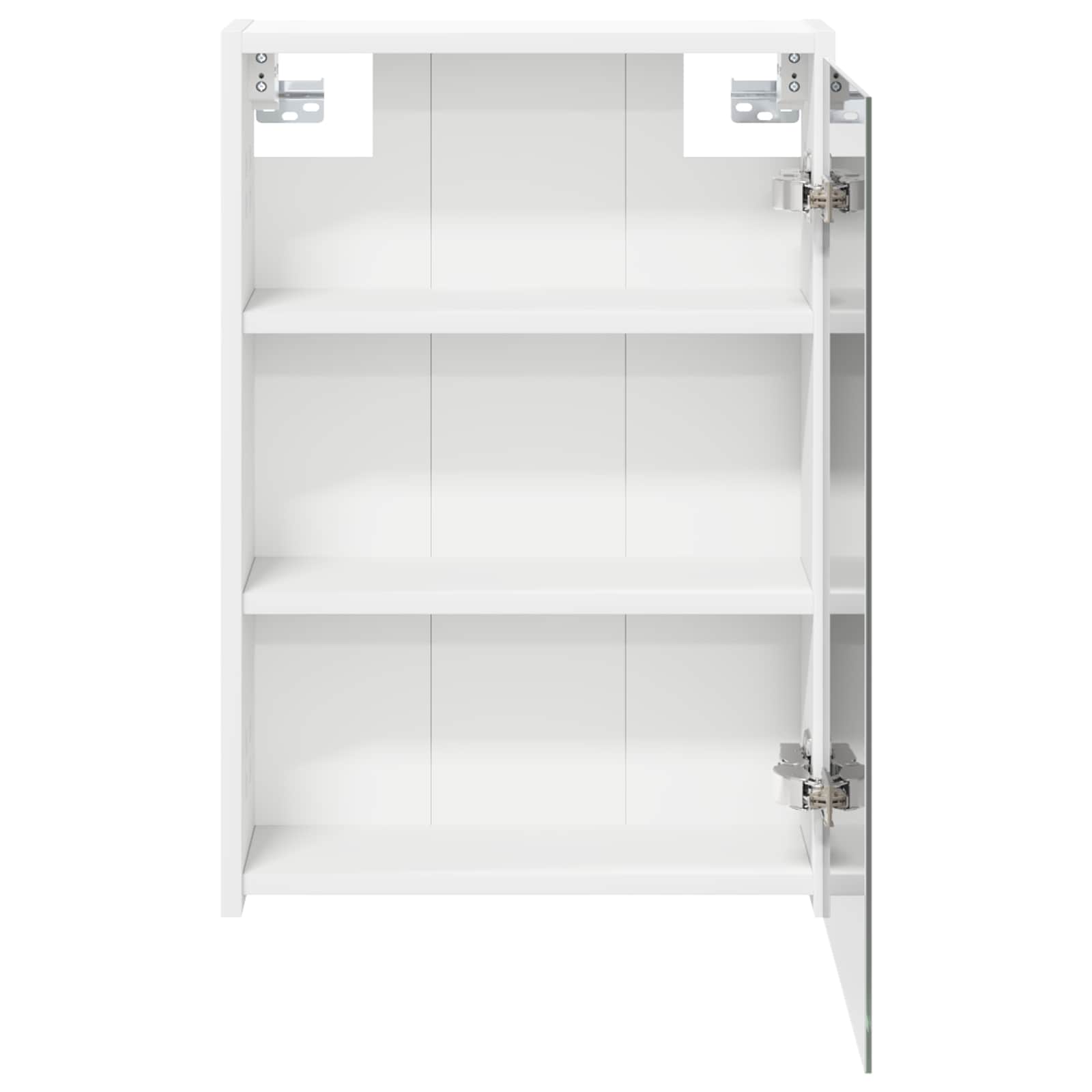 Badezimmerspiegelschrank Weiß 43 x 16 x 62.5 cm Holzwerkstoff