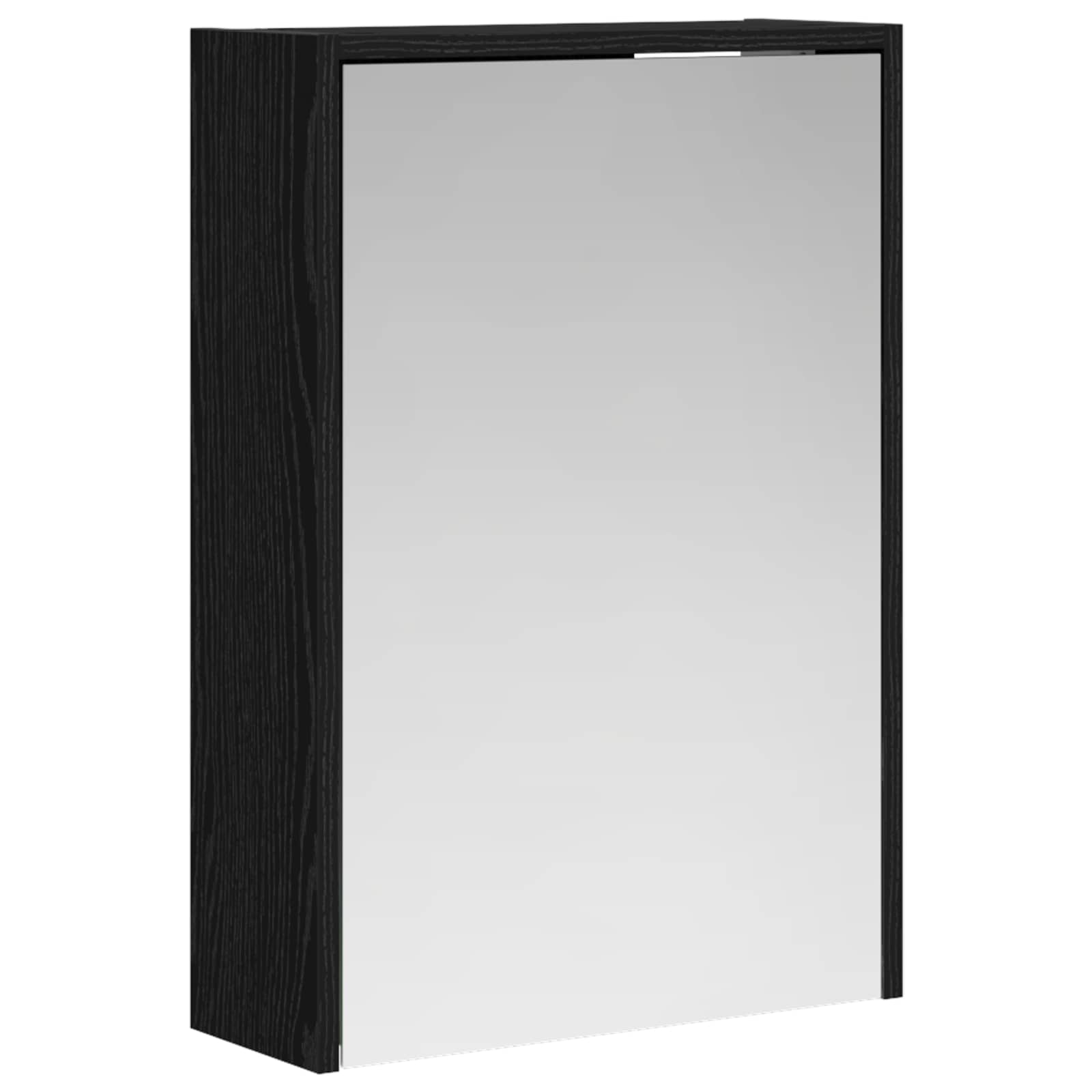 Badezimmerspiegelschrank Schwarz Eichen-Optik 43 x 16 x 62.5 cm