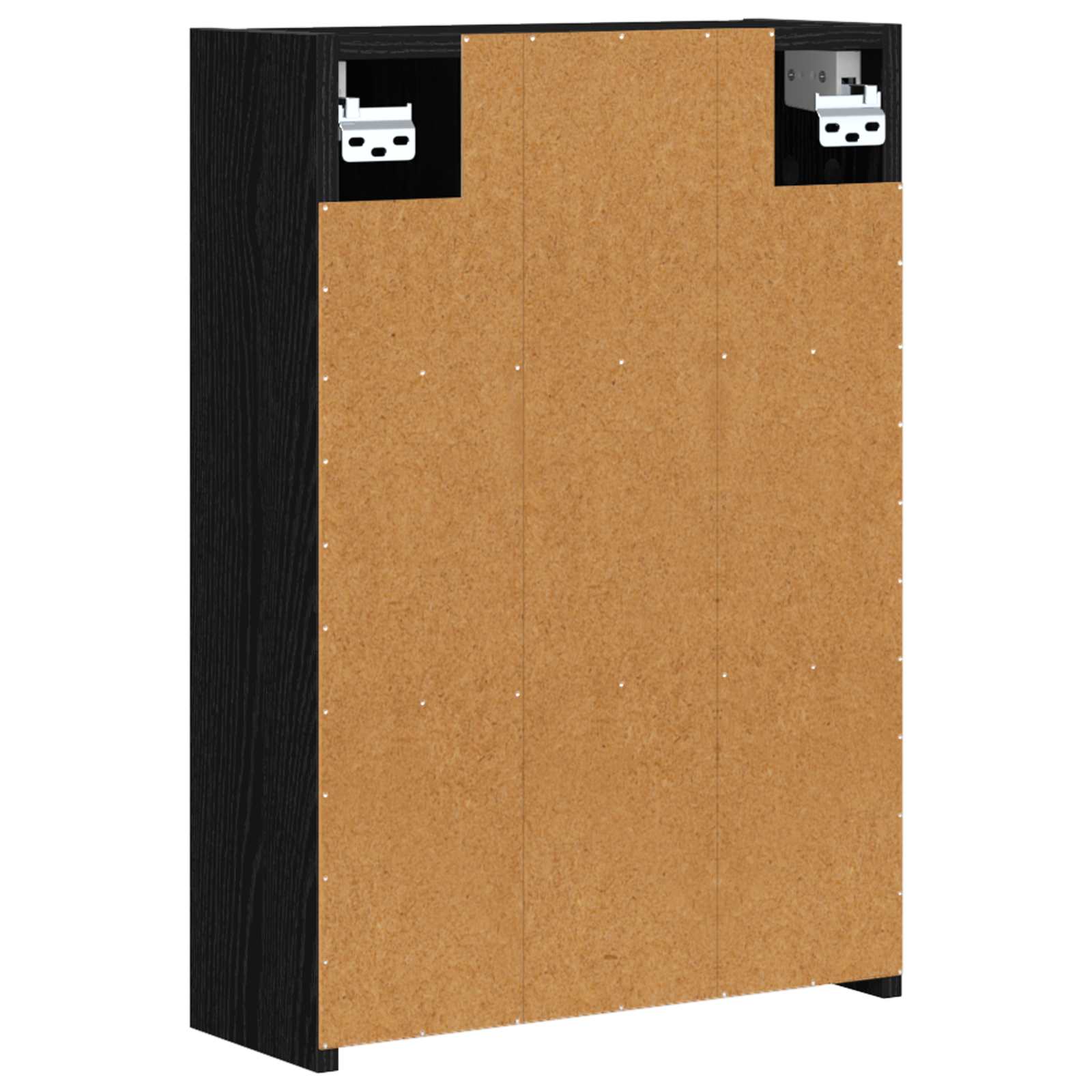 Badezimmerspiegelschrank Schwarz Eichen-Optik 43 x 16 x 62.5 cm