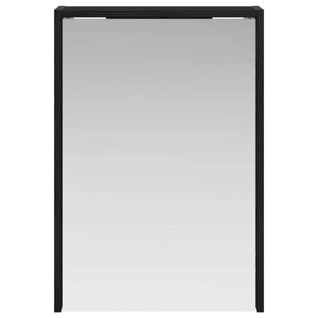 Badezimmerspiegelschrank Schwarz Eichen-Optik 43 x 16 x 62.5 cm