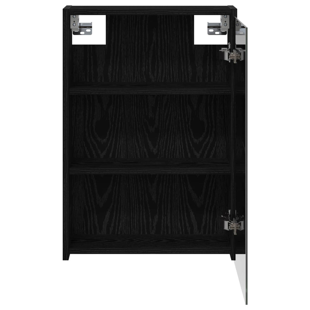 Badezimmerspiegelschrank Schwarz Eichen-Optik 43 x 16 x 62.5 cm
