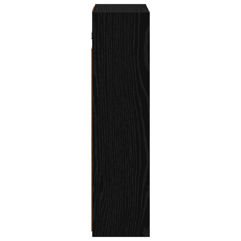 Badezimmerspiegelschrank Schwarz Eichen-Optik 43 x 16 x 62.5 cm