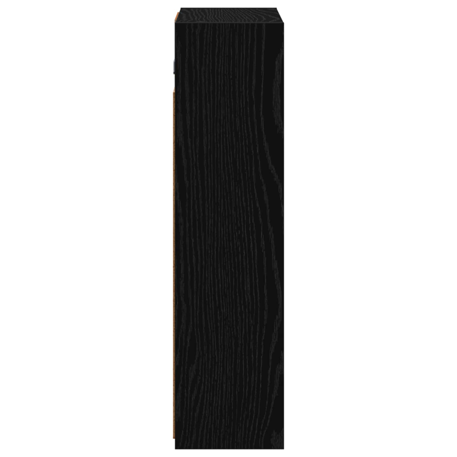 Badezimmerspiegelschrank Schwarz Eichen-Optik 43 x 16 x 62.5 cm