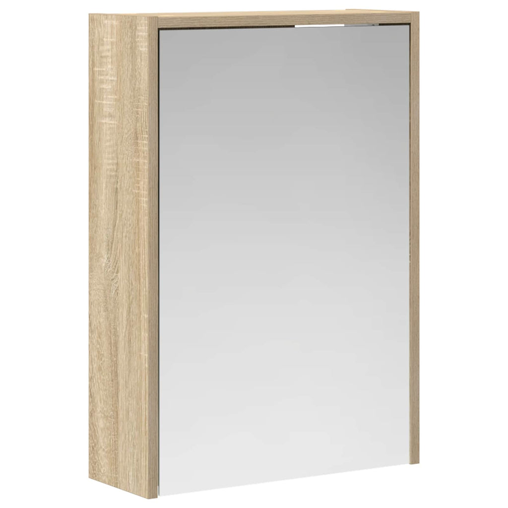 Badezimmerspiegelschrank mit Tür Sonoma-Eiche 43 x 16 x 62.5 cm