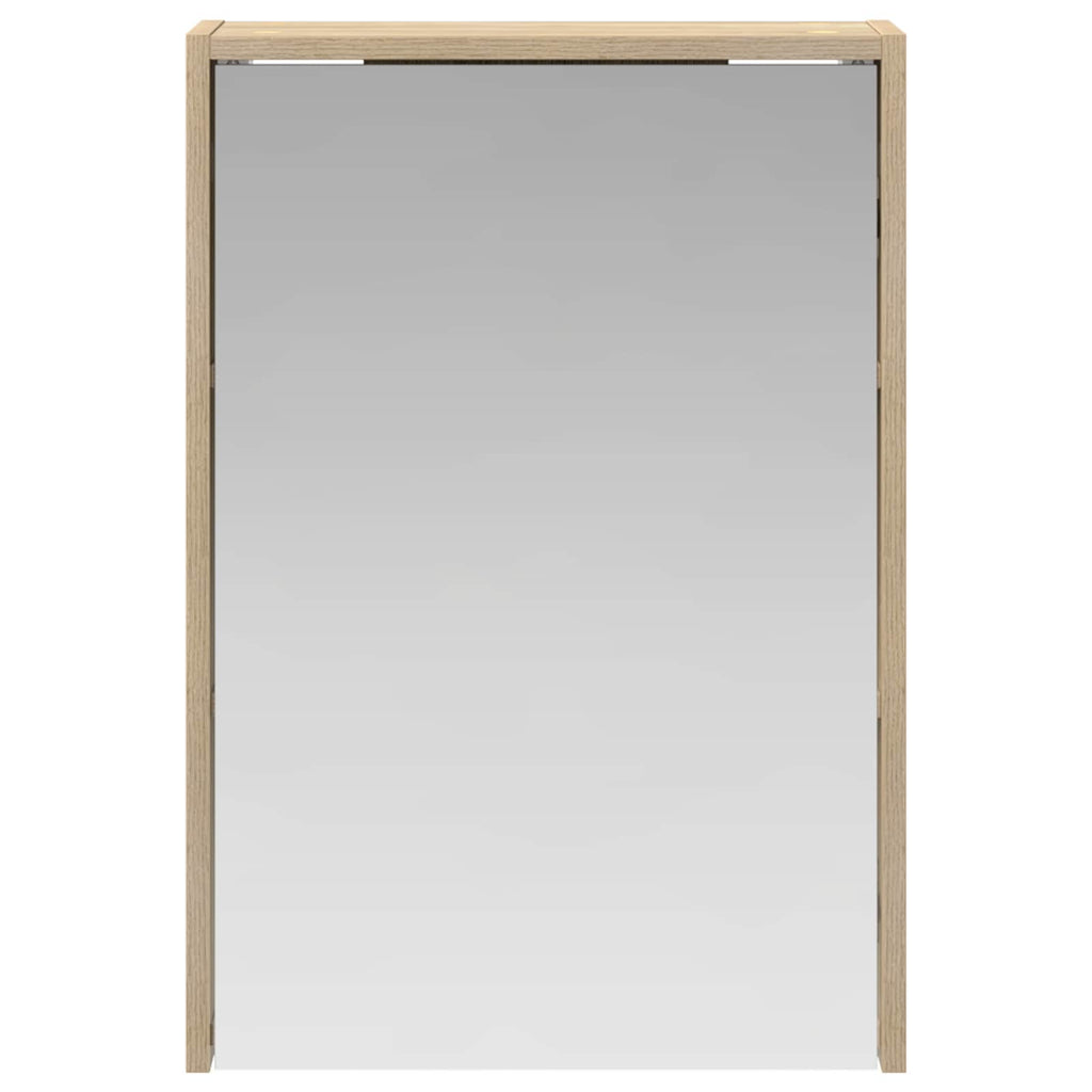 Badezimmerspiegelschrank mit Tür Sonoma-Eiche 43 x 16 x 62.5 cm