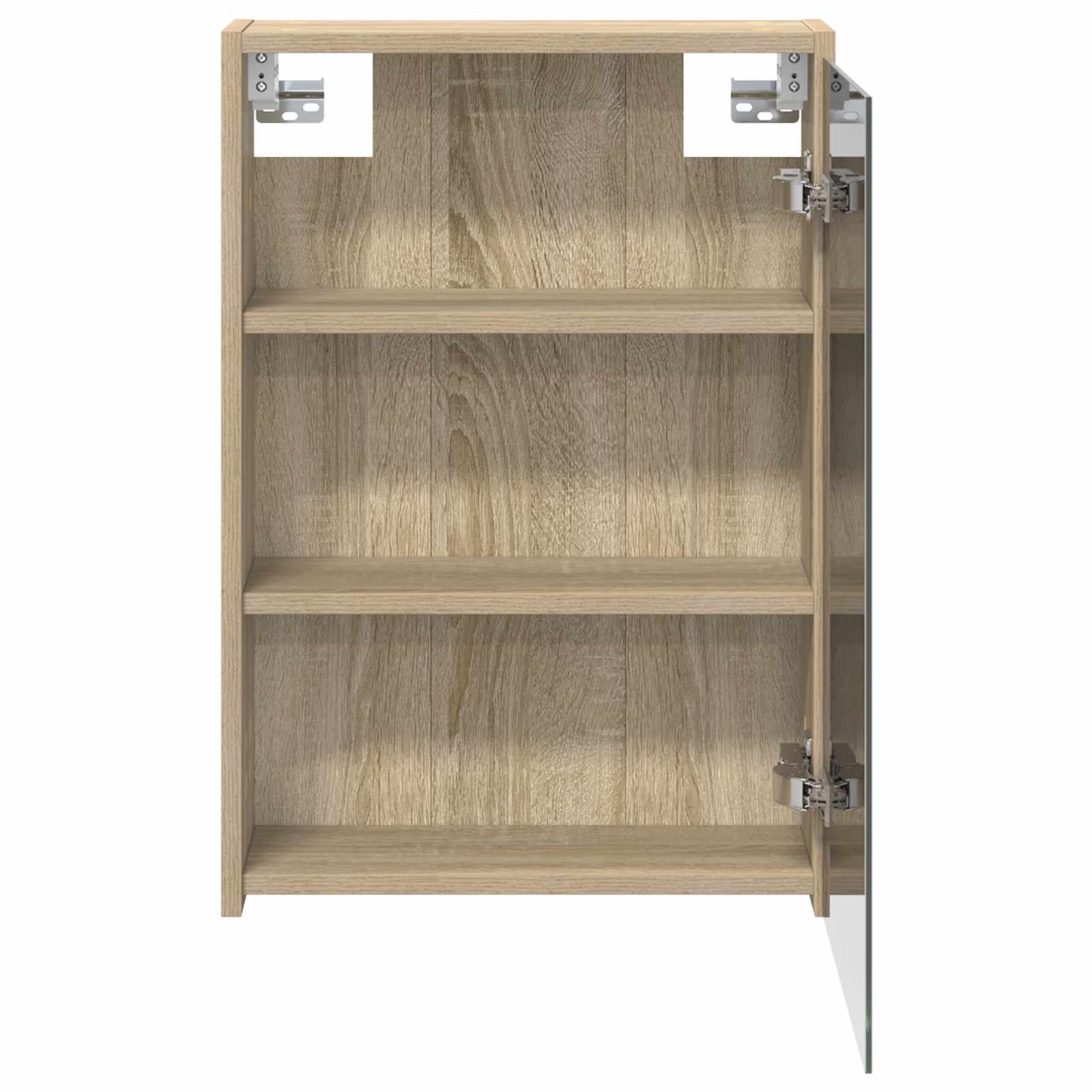 Badezimmerspiegelschrank mit Tür Sonoma-Eiche 43 x 16 x 62.5 cm