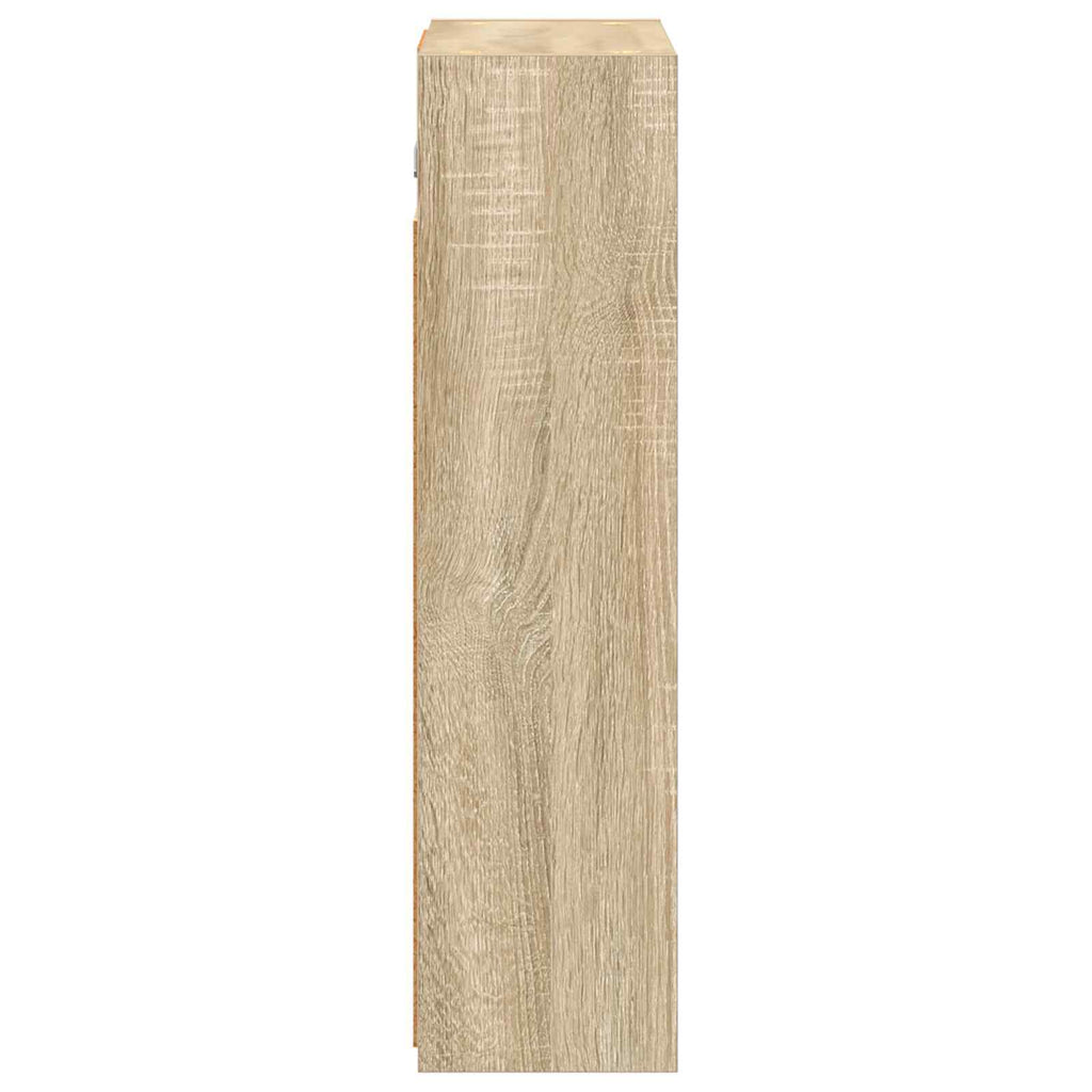 Badezimmerspiegelschrank mit Tür Sonoma-Eiche 43 x 16 x 62.5 cm